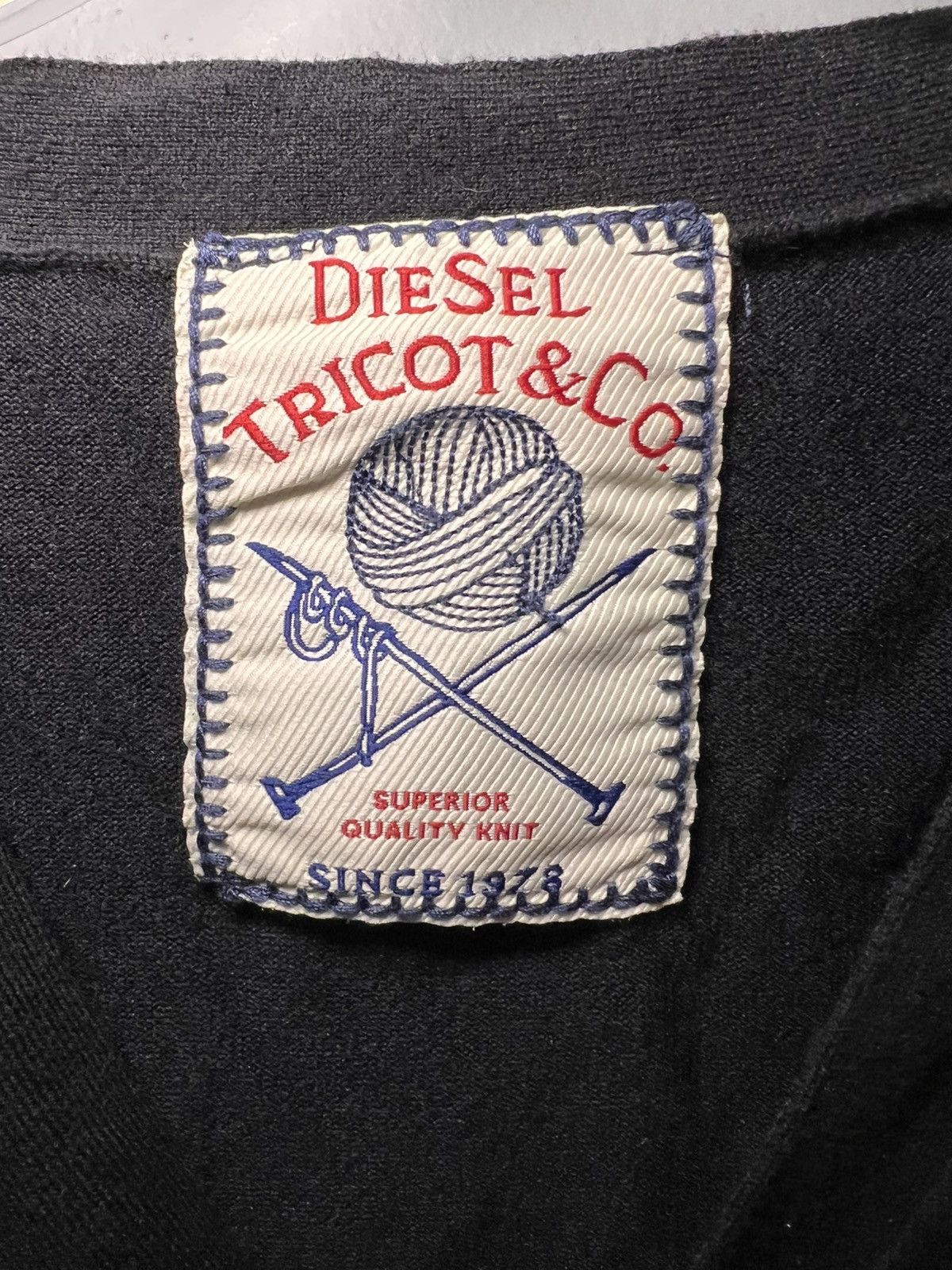 Diesel Vintage Diesel Tricot and Co. cotton knit button up cardigan Size US M / EU 48-50 / 2 - 3 Thumbnail