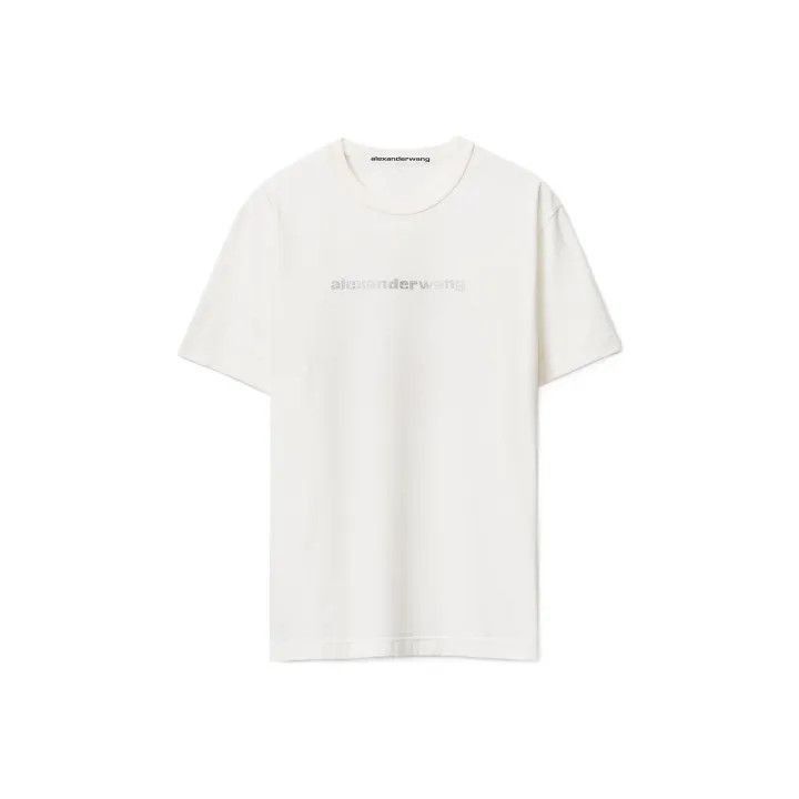 Alexander Wang Alexander Wang Plain Logo Print T-Shirt for Women - Size L / US 10 / IT 46 - 1 Thumbnail