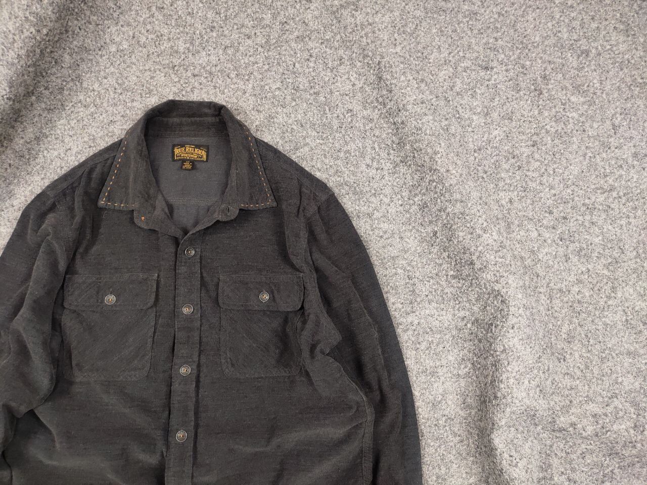 True Religion True Religion Mens Workwear Casual Corduroy Button T Shirt Size US S / EU 44-46 / 1 - 2 Thumbnail