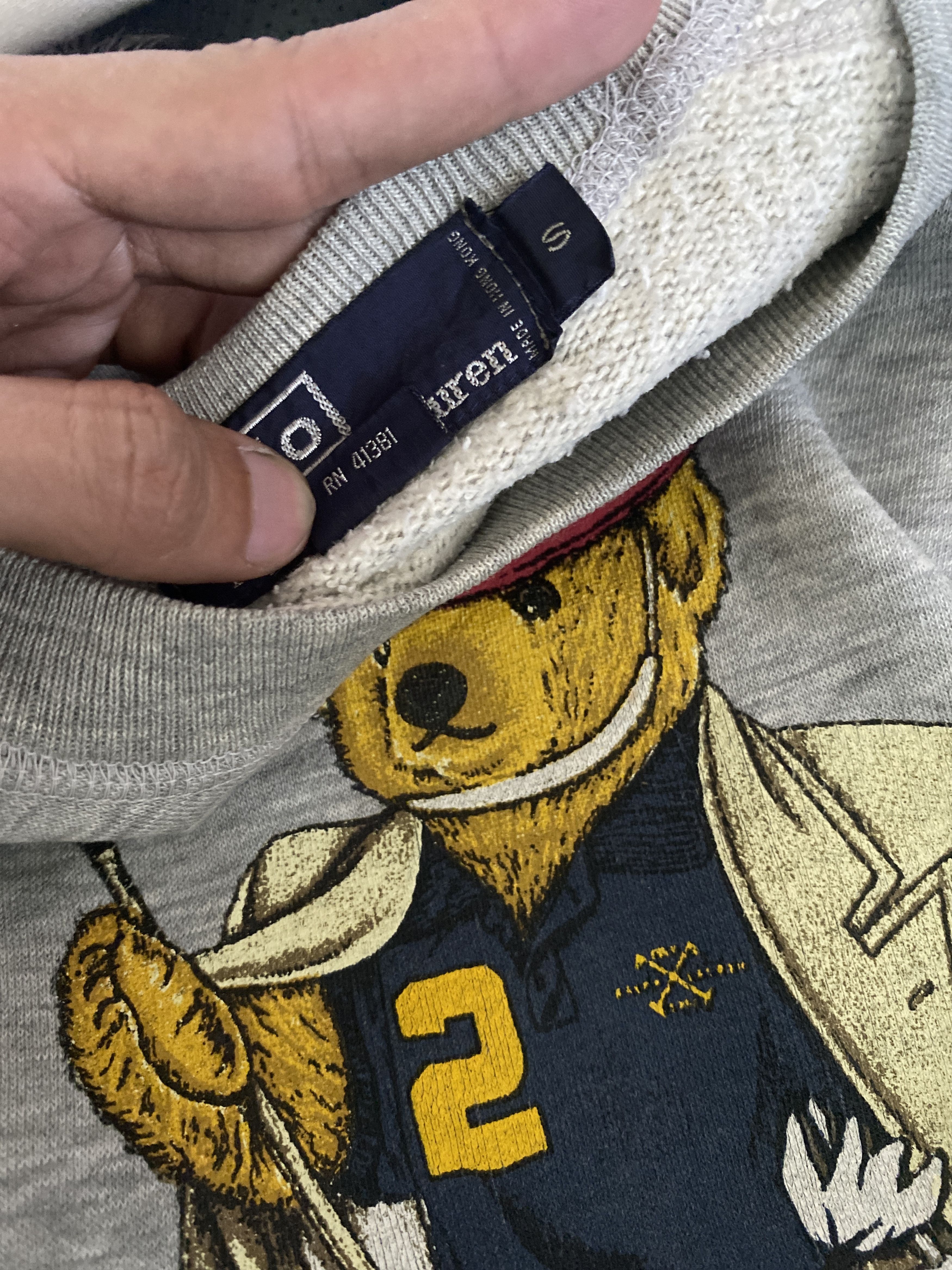 Polo Ralph Lauren × Vintage 💥90s Polo Bear Ralph Lauren Crewneck Sweatshirt Size US S / EU 44-46 / 1 - 6 Thumbnail