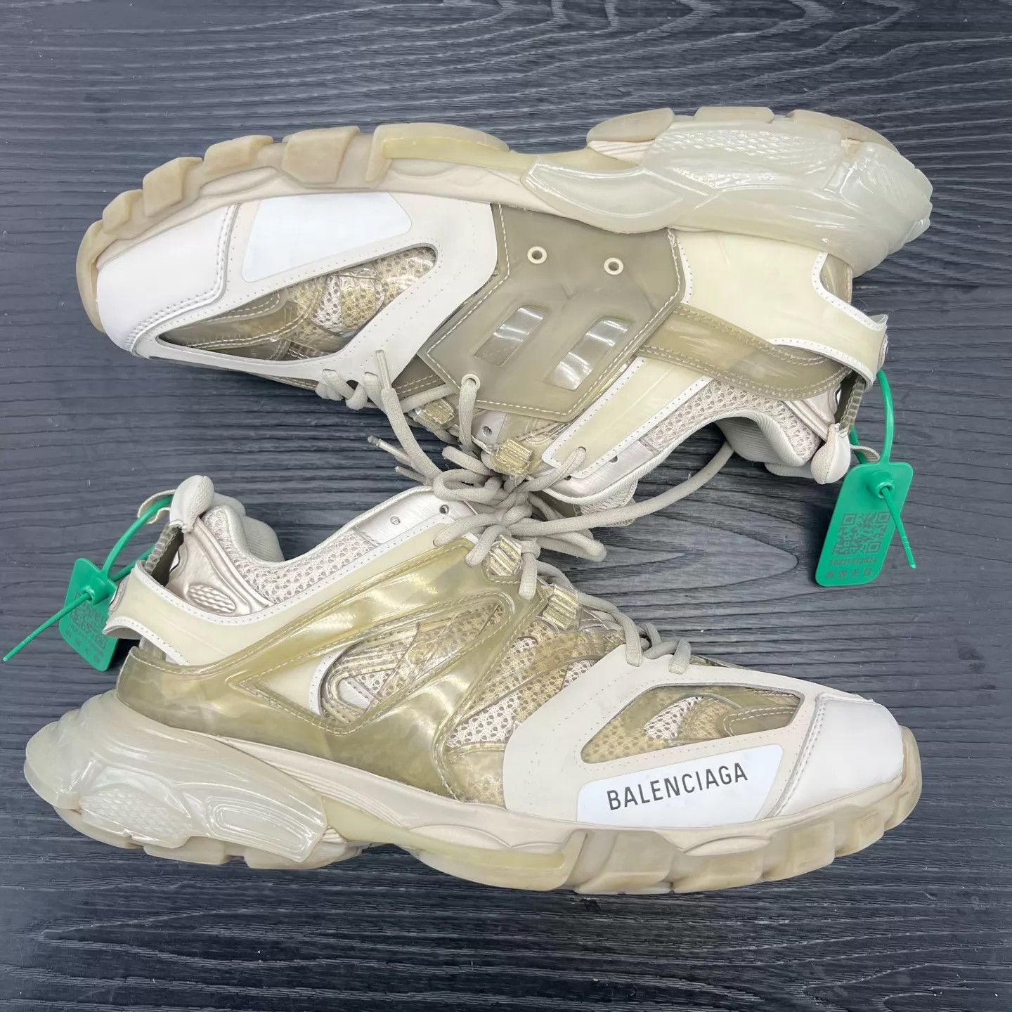 Balenciaga Balenciaga Track Gray/White 44 w/ Minor Wear, Oxidized Beige Size US 11 / EU 44 - 2 Thumbnail