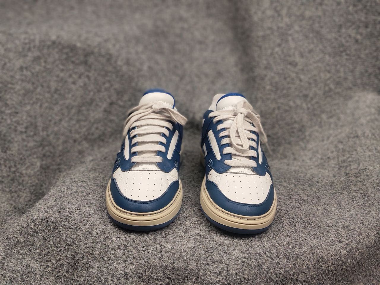 Represent Clo. Represent Reptor Low top White Blue Logo Leather Sneakers Size US 8 / EU 41 - 7 Thumbnail