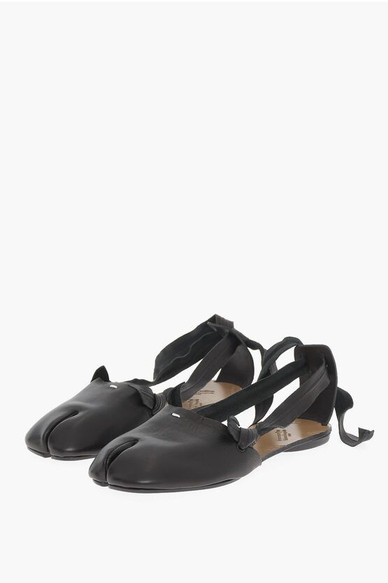 Maison Margiela MM22 Leather Tabi Sandals Size US 7.5 / IT 37.5 - 1 Thumbnail