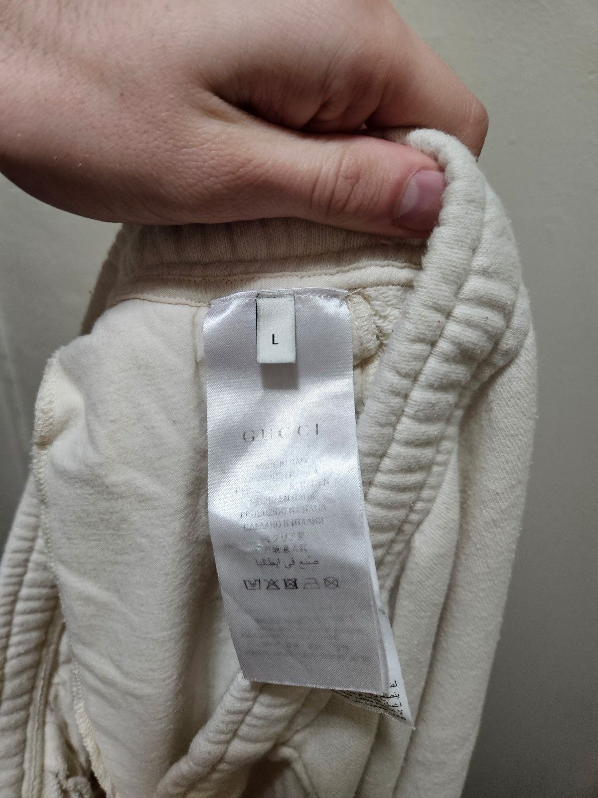 Gucci Red GG Side Logo White Joggers Size US 34 / EU 50 - 10 Thumbnail