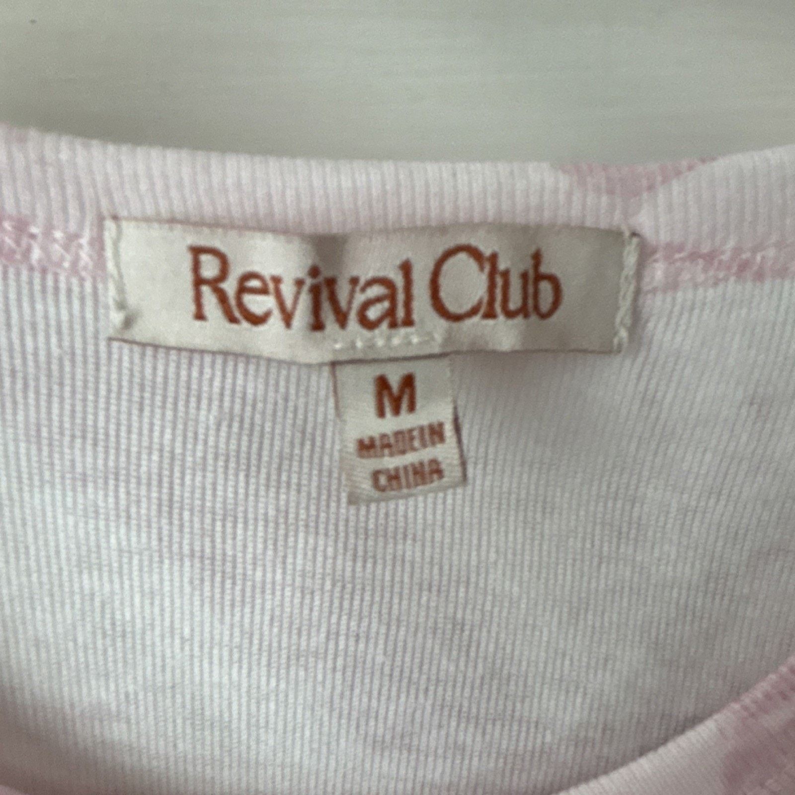& Other Stories Revival Club Women's Pink Faith Over Fear T-Shirt Med Size M / US 6-8 / IT 42-44 - 3 Thumbnail