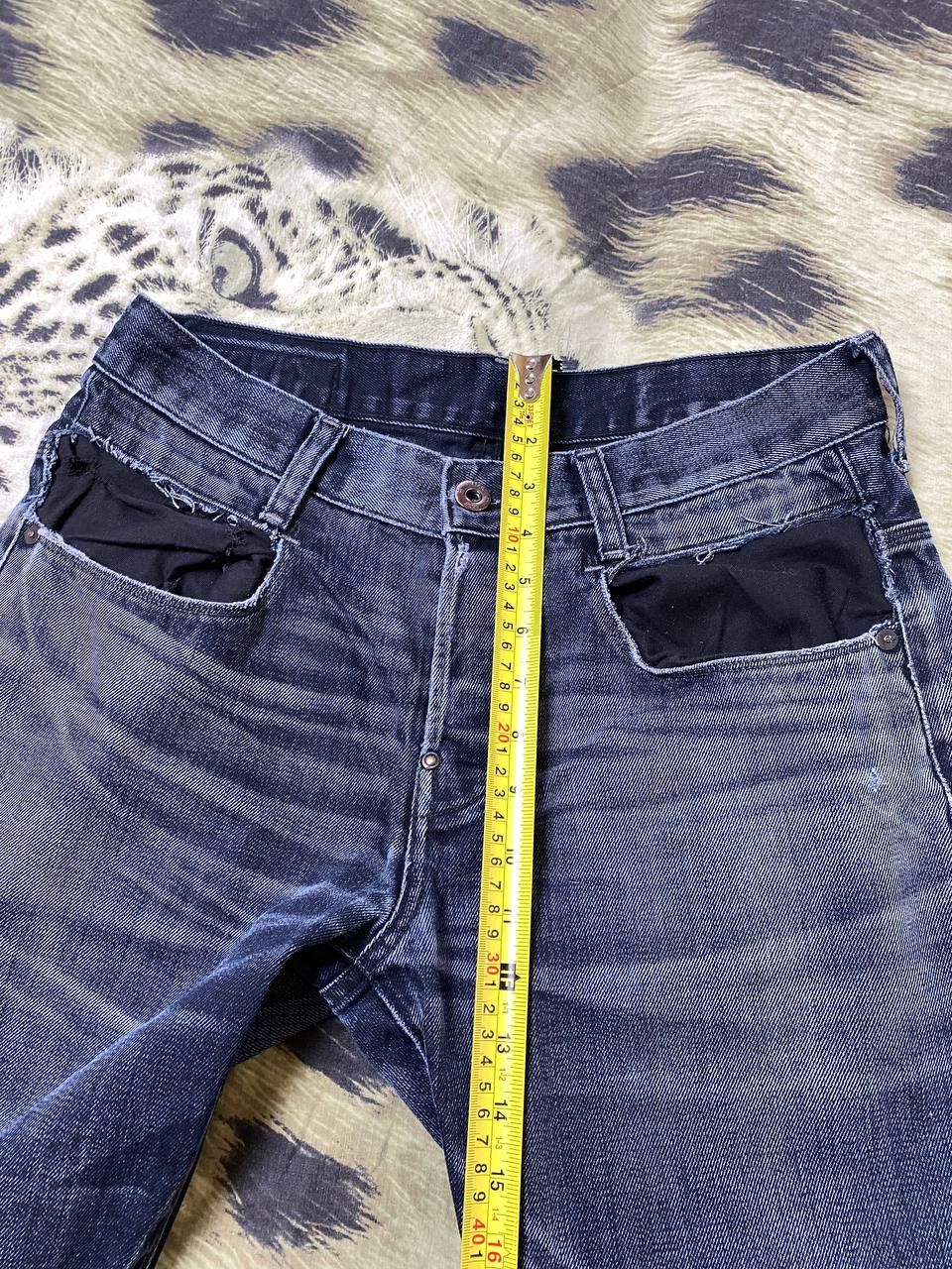 G-Star × Vintage G-STAR Flared Pants Raw Baggy Denim Goth GS RAW Size US 30 / EU 46 - 7 Thumbnail