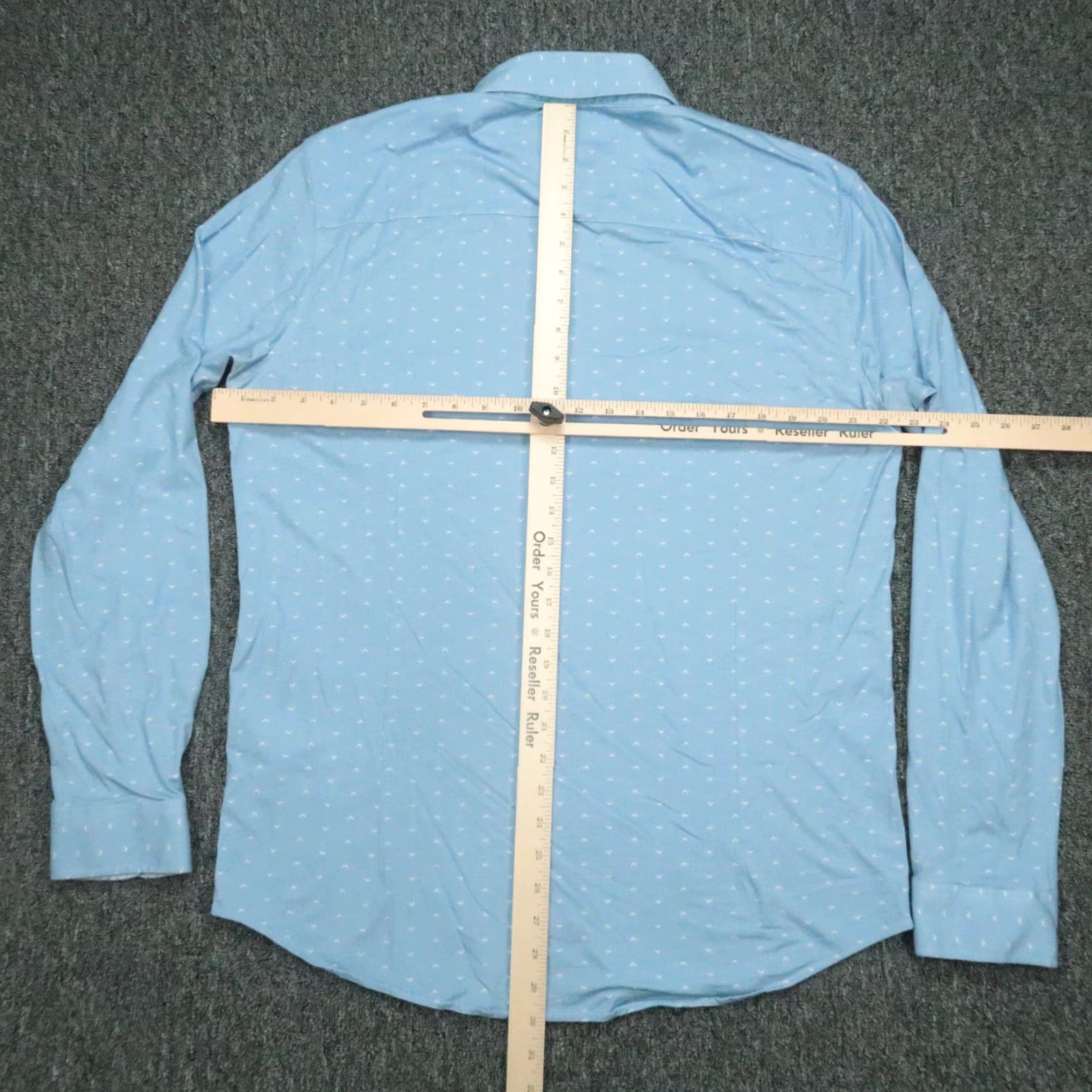 Vintage Buttercloth Shirt Mens XL Blue Geometric Cotton Long Sleeve Button-Up Size US XL / EU 56 / 4 - 7 Thumbnail