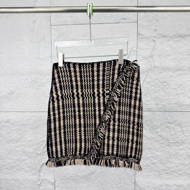Dior Dior Brown Cotton Women's Skirt 0089 Size 28" / US 6 / IT 42 - 1 Thumbnail