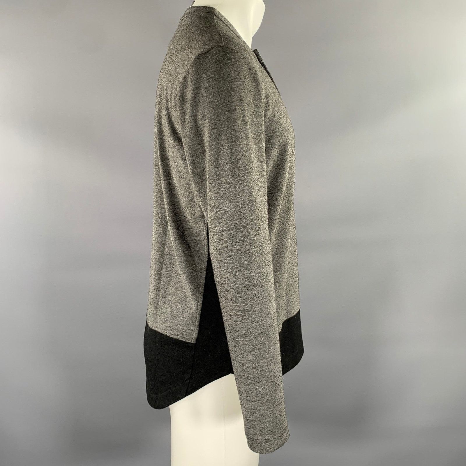 Public School PUBLIC SCHOOL S Grey Black Heather Poly Henley Pullover Size US S / EU 44-46 / 1 - 2 Thumbnail