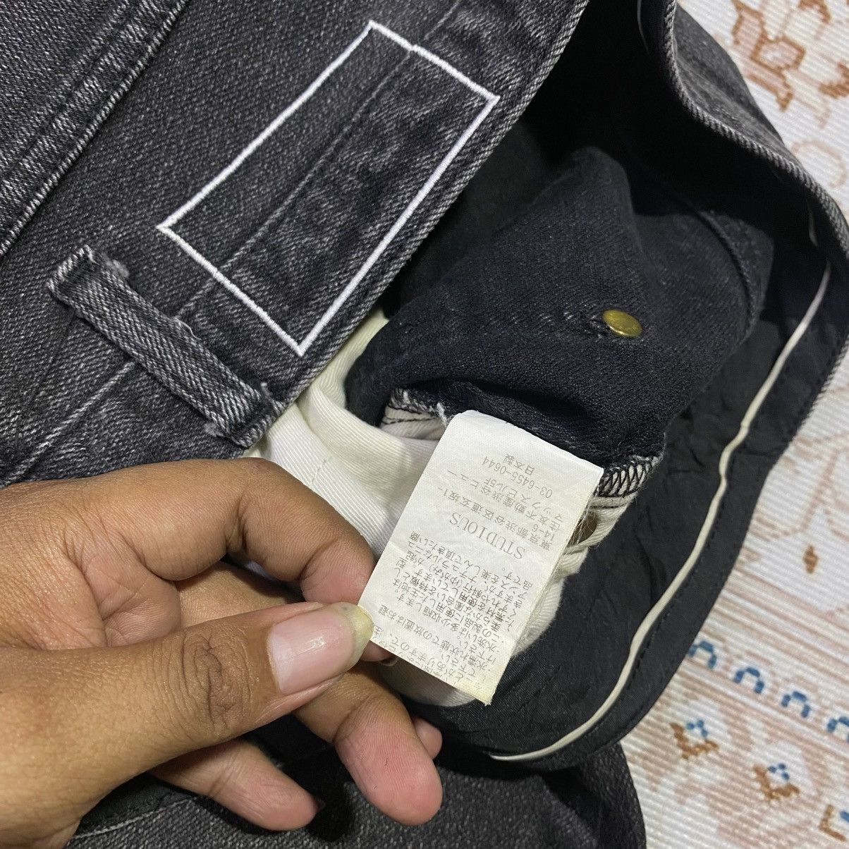 Japanese Brand × STUDIOUS STUDIOUS JAPAN BLACKWASHED DENIM Size US 31 - 7 Thumbnail