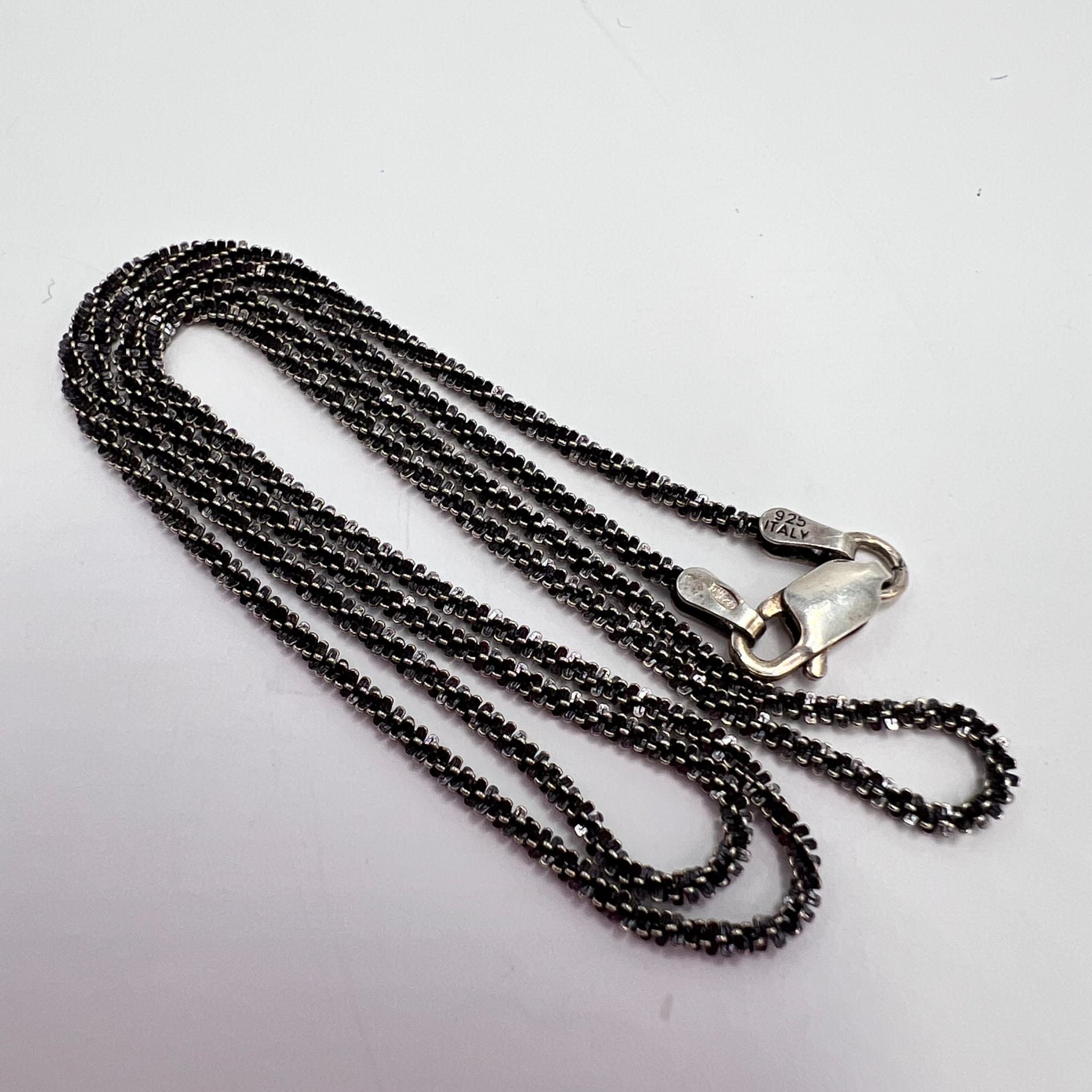 Sterling Silver Vintage Italian 925 Sterling Silver Necklace Chian 3.4g Size ONE SIZE - 5 Thumbnail