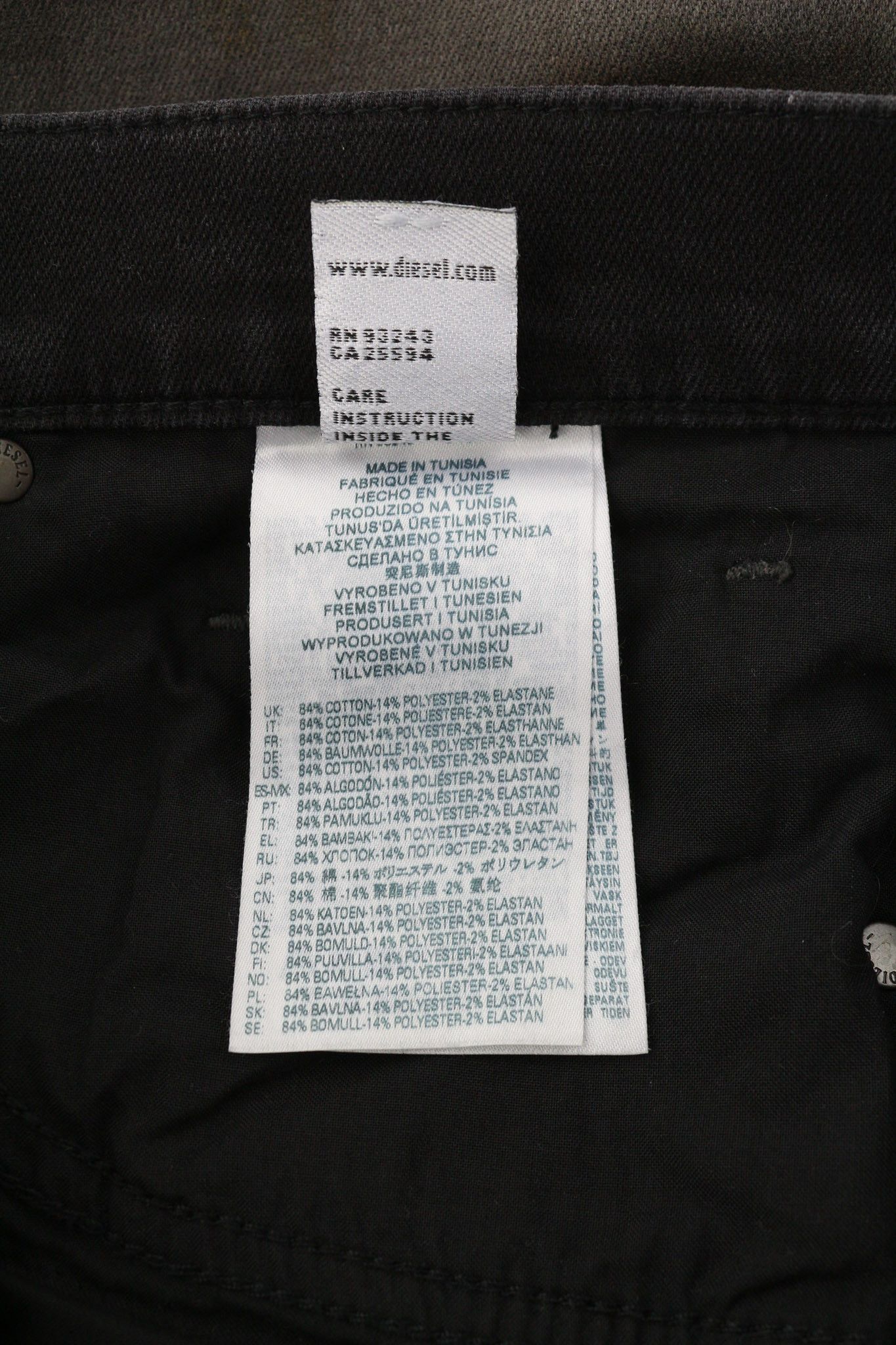 Diesel D-STRUKT JOGG 09B04 W30 Slim Stretch Black 40443 Size US 30 / EU 46 - 9 Thumbnail