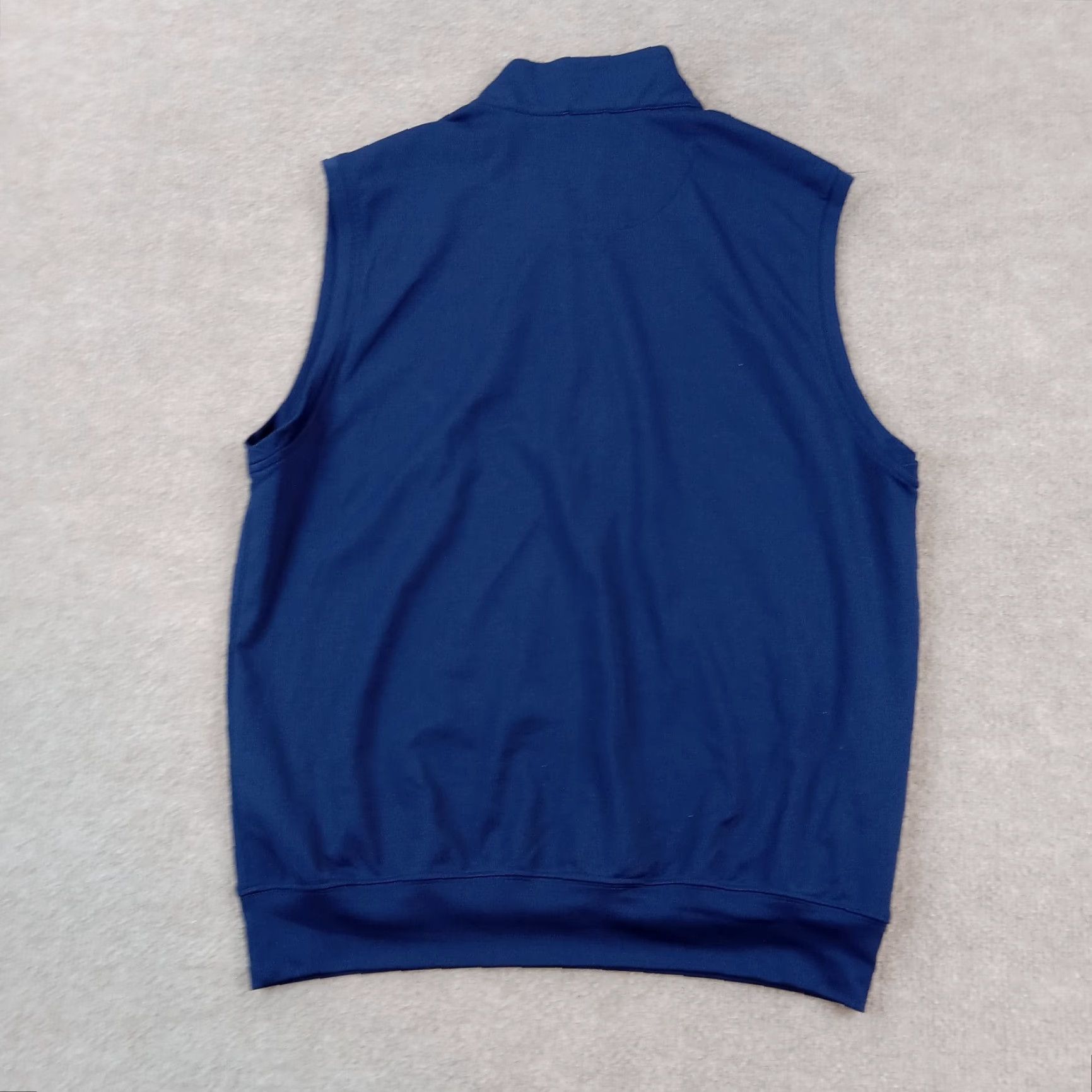Vintage Donald Ross Golf Vest Mens Medium Blue 1/4 Zip Pullover Mock Neck Polyester Casual Stretch Size US M / EU 48-50 / 2 - 8 Thumbnail
