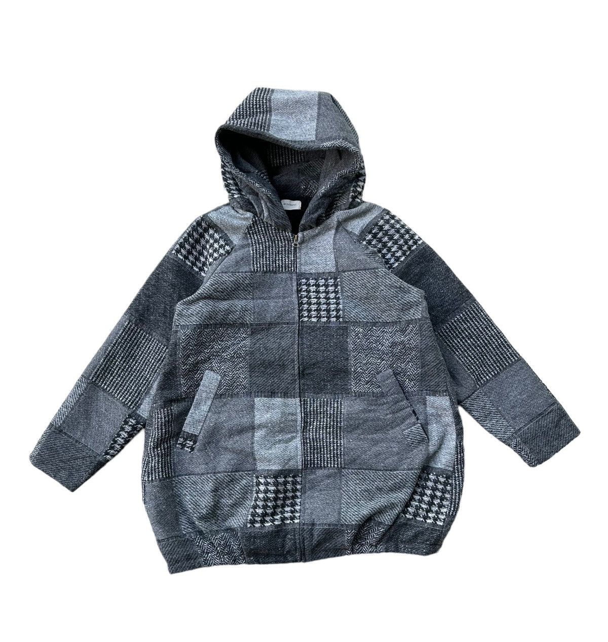 Rosemint patchwork jacket hoodie