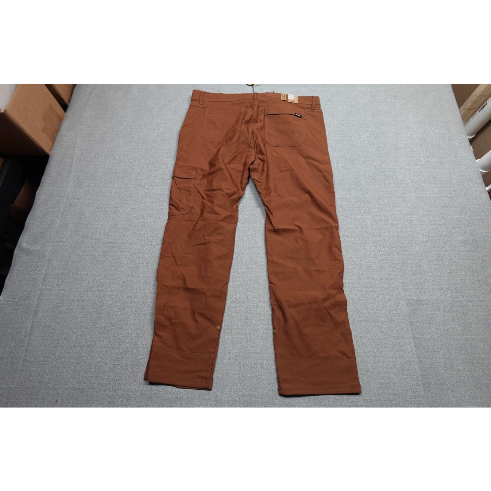 Prana prAna Stretch Zion Slim Pant II Mens 40x32 Brown Hiking Travel Khakis Outdoorsn Pants Size US 40 / EU 56 - 4 Thumbnail