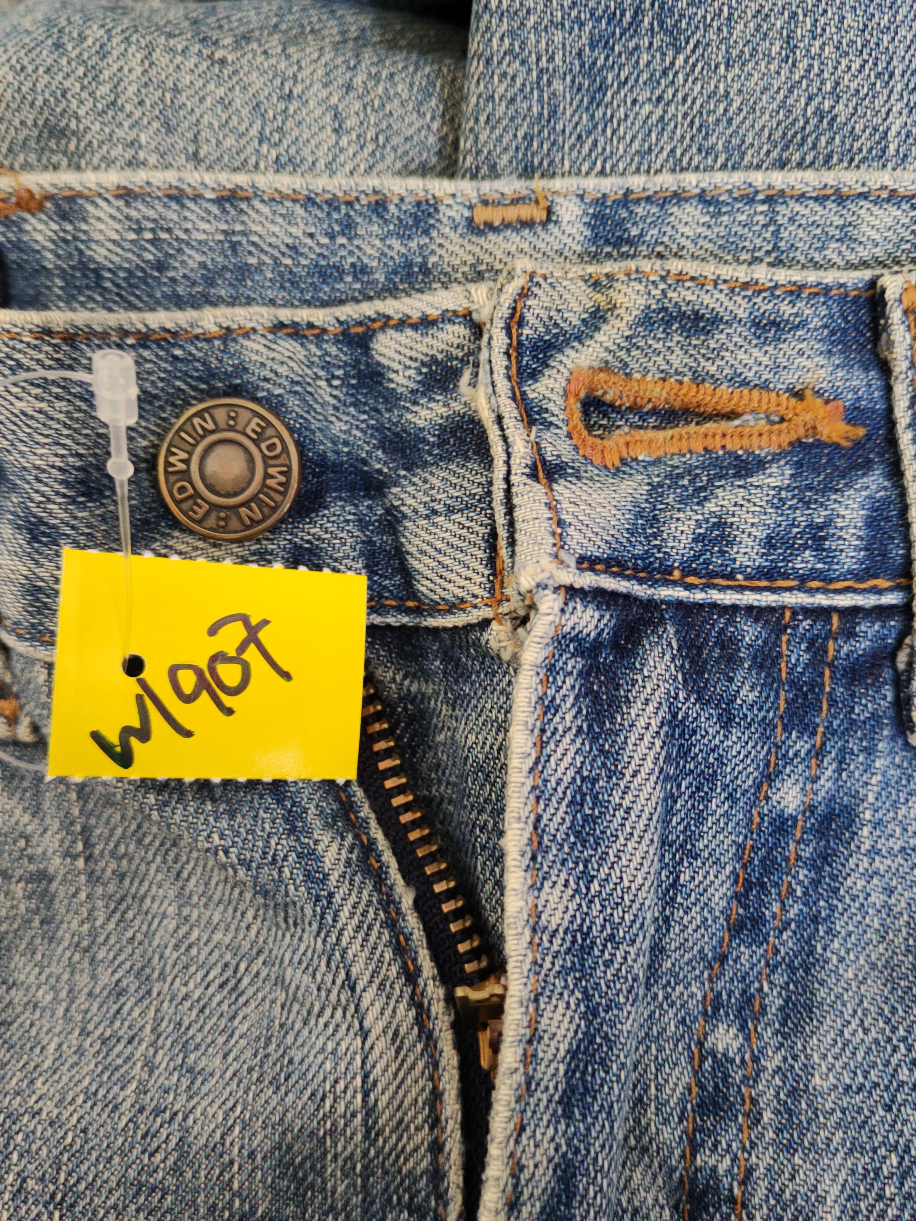 Edwin Edwin Blue Distressed Ripped denim Jeans #W1907 Size US 28 / EU 44 - 18 Thumbnail