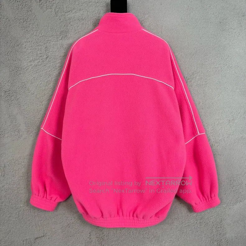 Balenciaga Balenciaga Pink Fleece Long Sleeve Jacket Size XS / US 0-2 / IT 36-38 - 2 Thumbnail