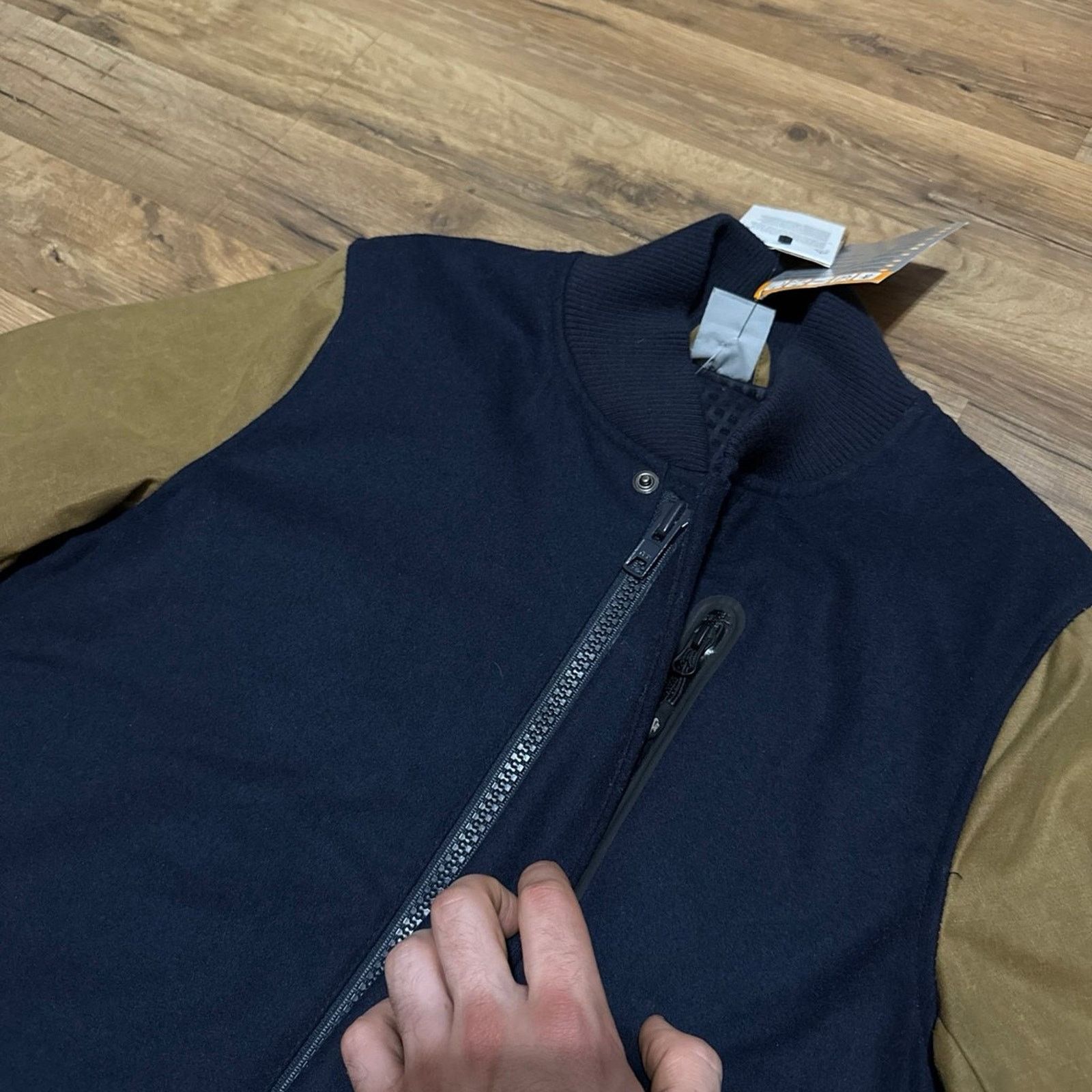 Nike 2012 Nike Zip Up Destroyer Varsity Jacket British Millerain Size US S / EU 44-46 / 1 - 8 Thumbnail