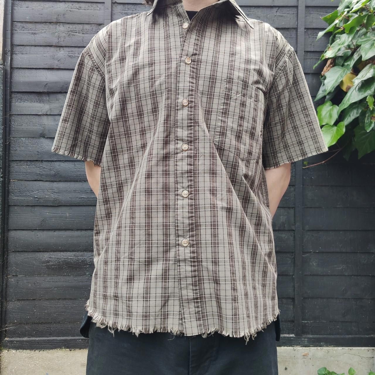 Other Japanese Khaki Distressed Chequered Shirt Size US M / EU 48-50 / 2 - 1 Thumbnail