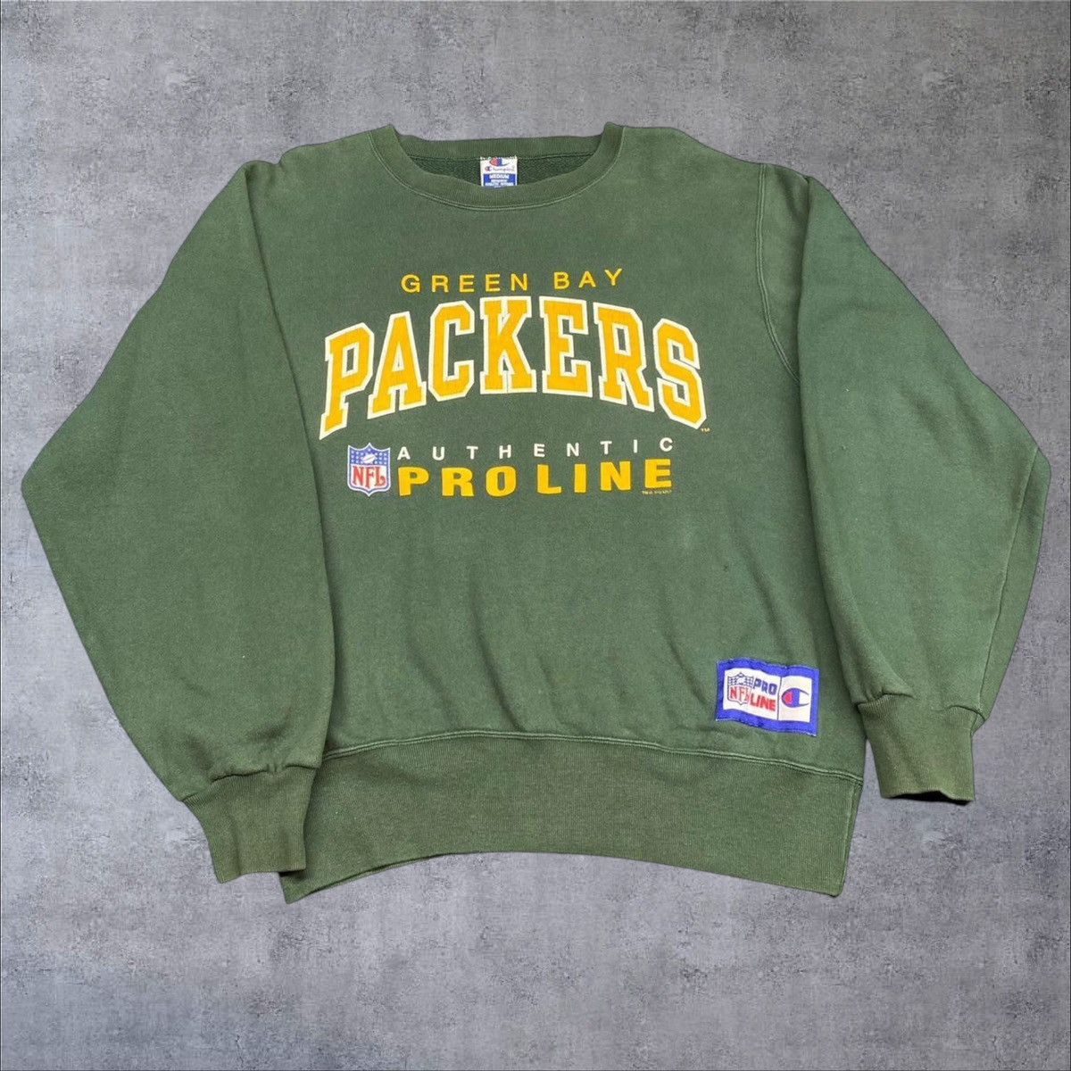 Champion × Vintage Vintage Green Bay Packers Sweatshirt Size US M / EU 48-50 / 2 - 1 Thumbnail