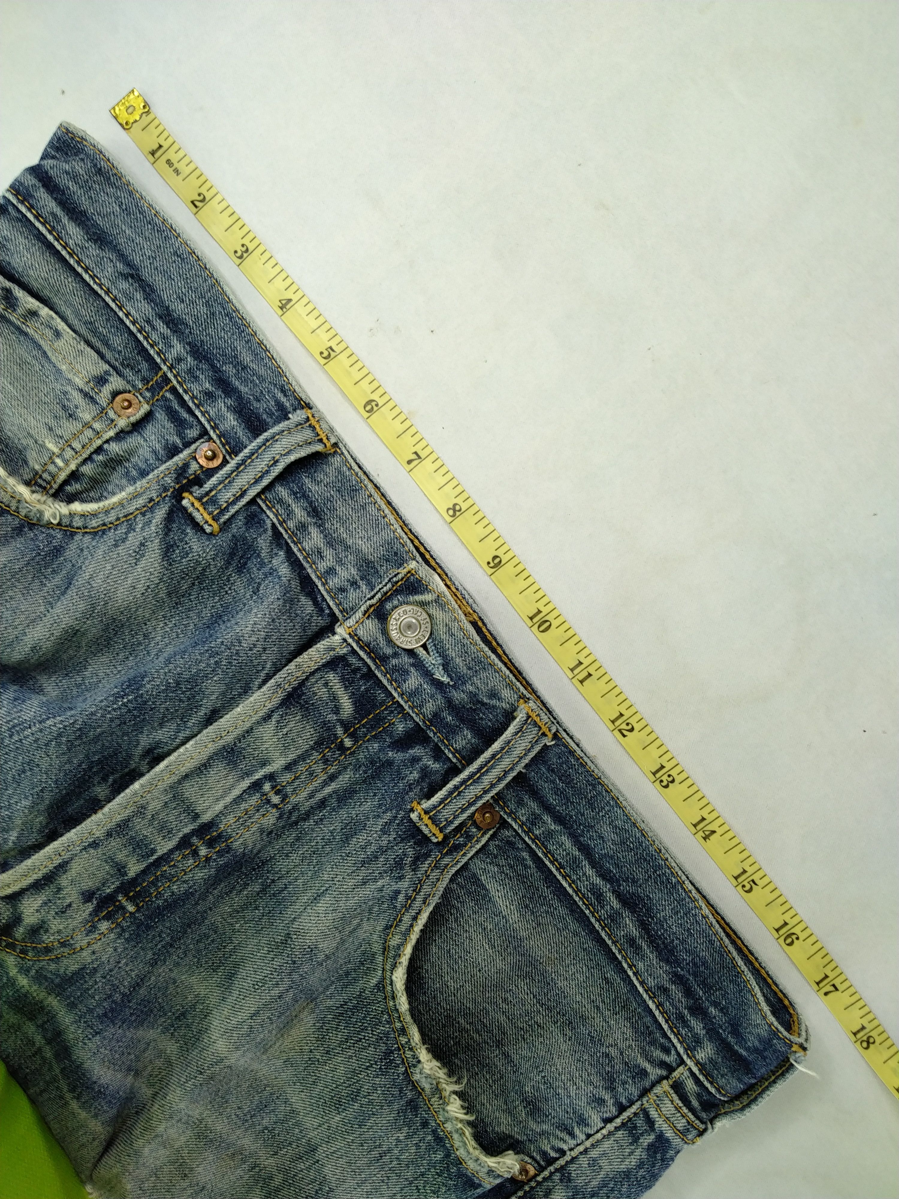 Japanese Brand Blue Distressed Vintage Levi's 501 34x26.5 Denim -JN257 Size US 34 / EU 50 - 5 Thumbnail