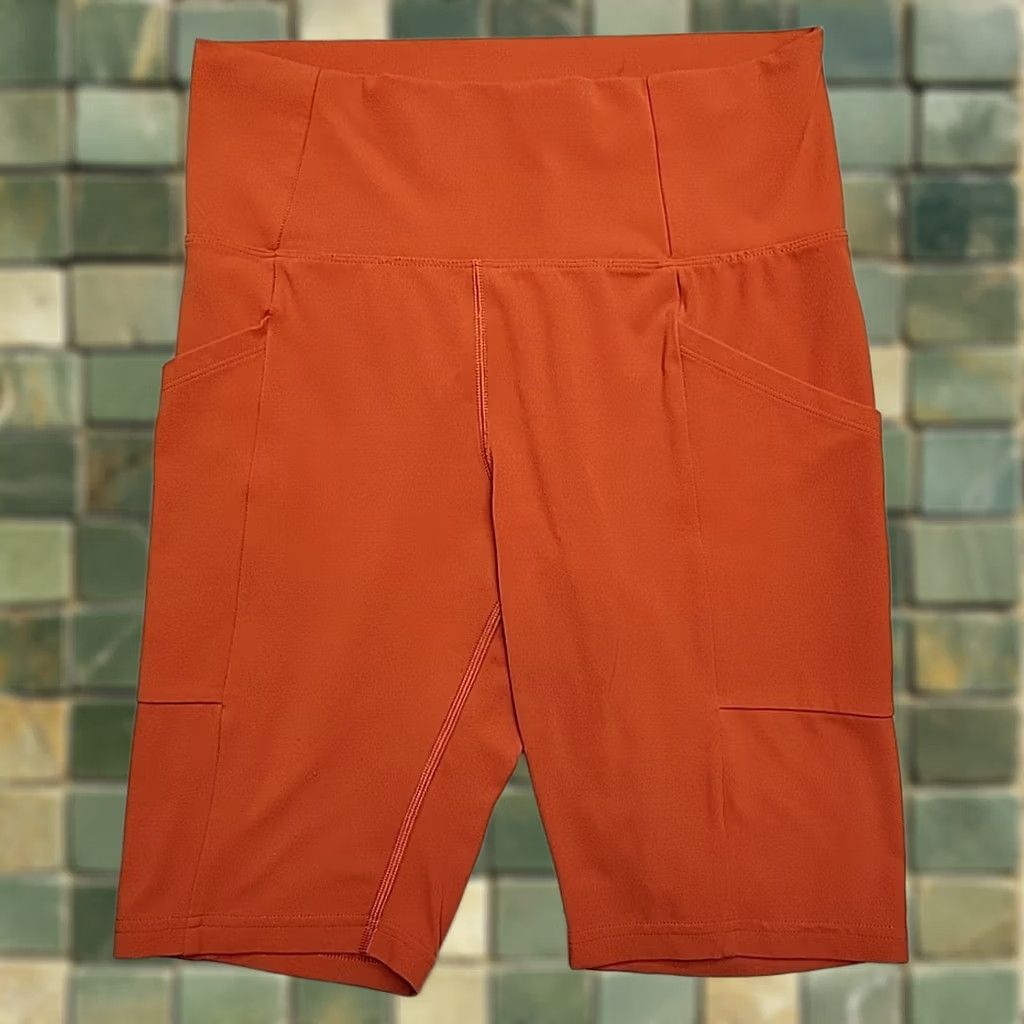 Vintage REI Co Op Shorts Womens M Orange Nylon Lycra Hiking Active Stretch Outdoors Pants? Size 32" / US 10 / IT 46 - 1 Thumbnail