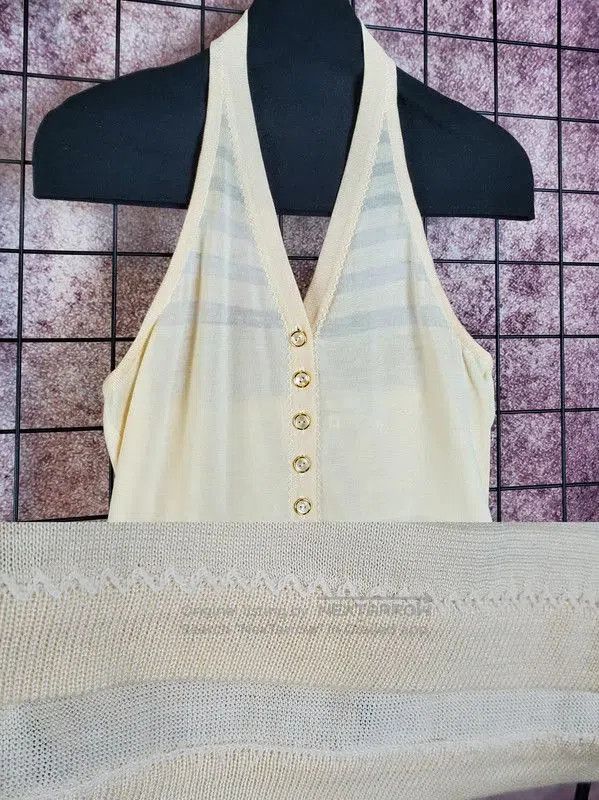 Dior Dior Summer Beige Cotton Embroidered Tank Top . Size M / US 6-8 / IT 42-44 - 5 Thumbnail