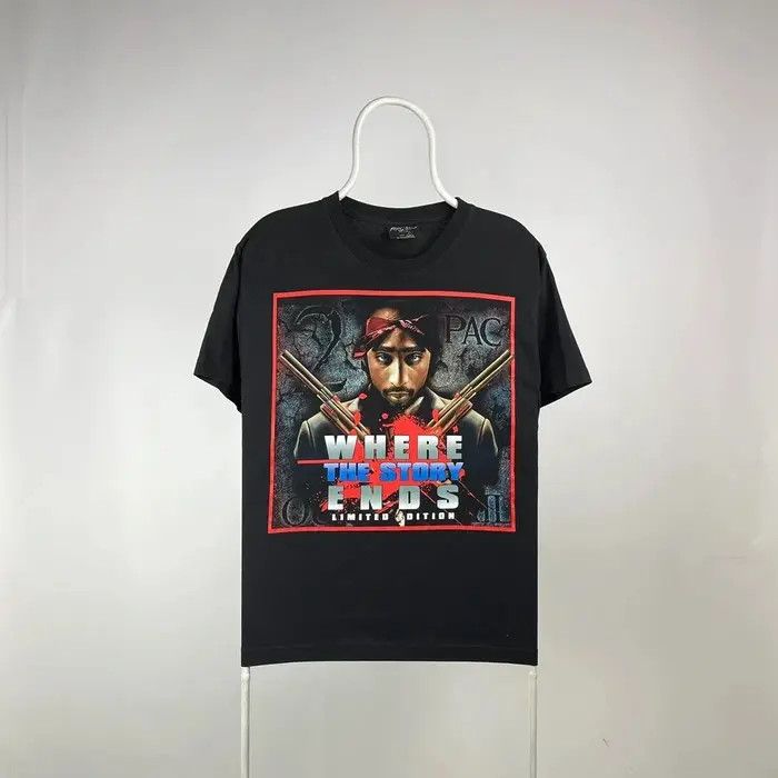 Band Tees 2pac T-shirt where the story ends rap tee size Large Size US L / EU 52-54 / 3 - 1 Thumbnail