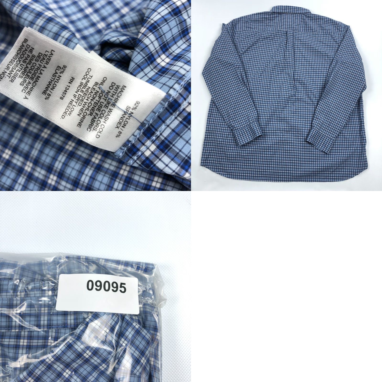 Vineyard Vines Vineyard Vines Shirt Men 2XL Blue Check Long Sleeve Button-Down Nylon Spandex Classic Size US XXL / EU 58 / 5 - 8 Thumbnail