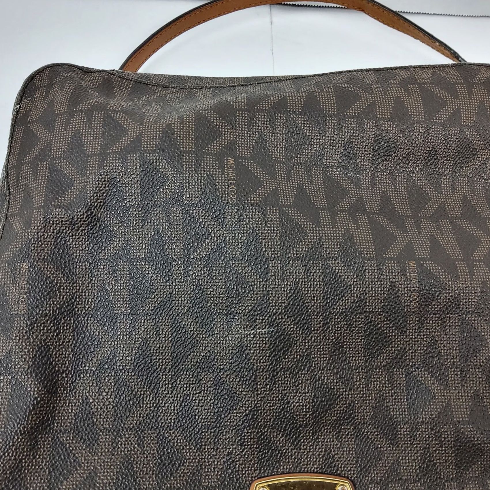 Michael Kors Michael Kors Crossbody Shoulder Bag Purse Women's Leather Brown Medium MK Shoulder Bag Ladies 11x9x3 Size ONE SIZE - 6 Thumbnail