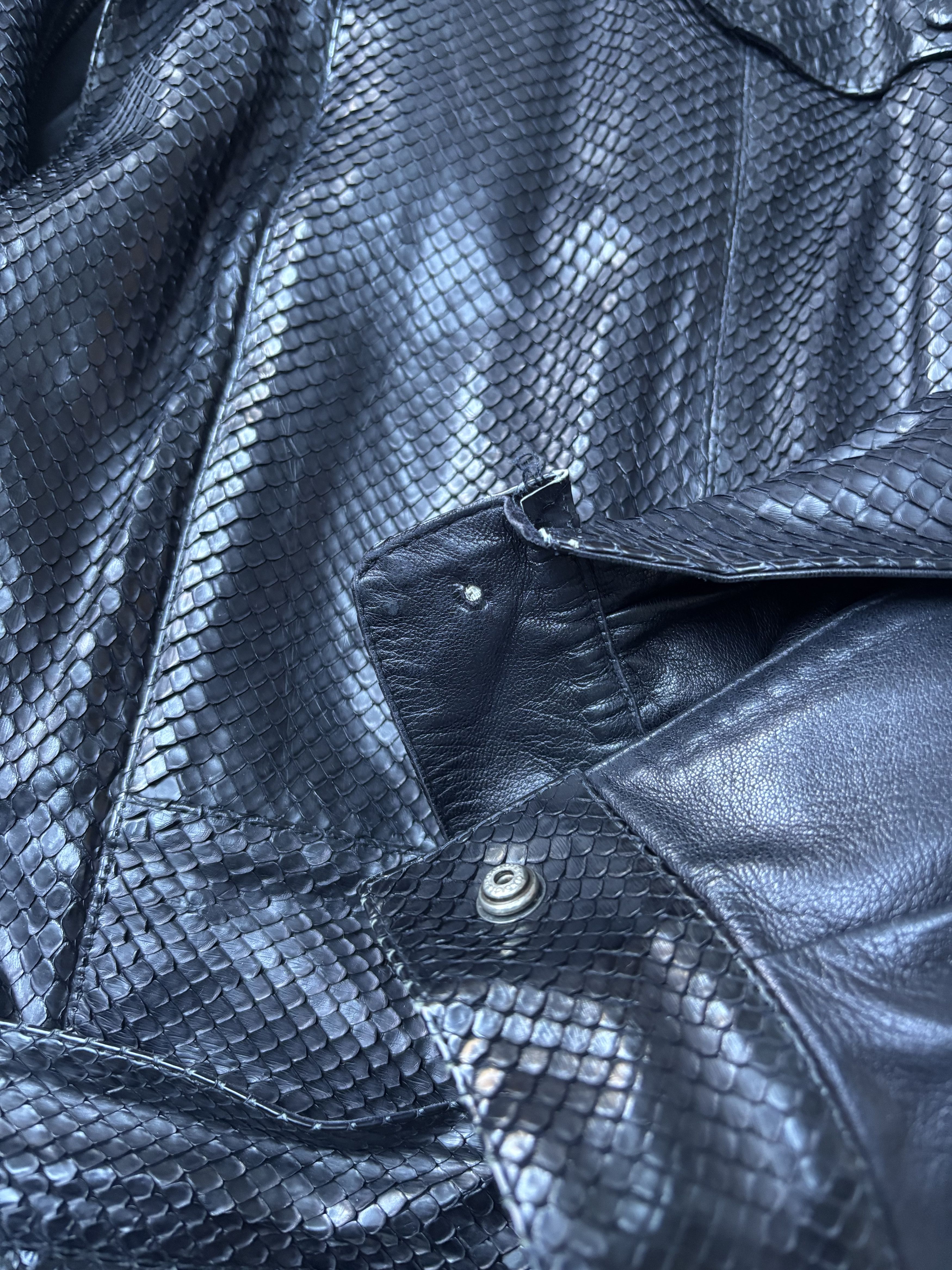 Claude Montana 80s Runway Claude Montana Snakeskin Jacket Size US S / EU 44-46 / 1 - 10 Thumbnail