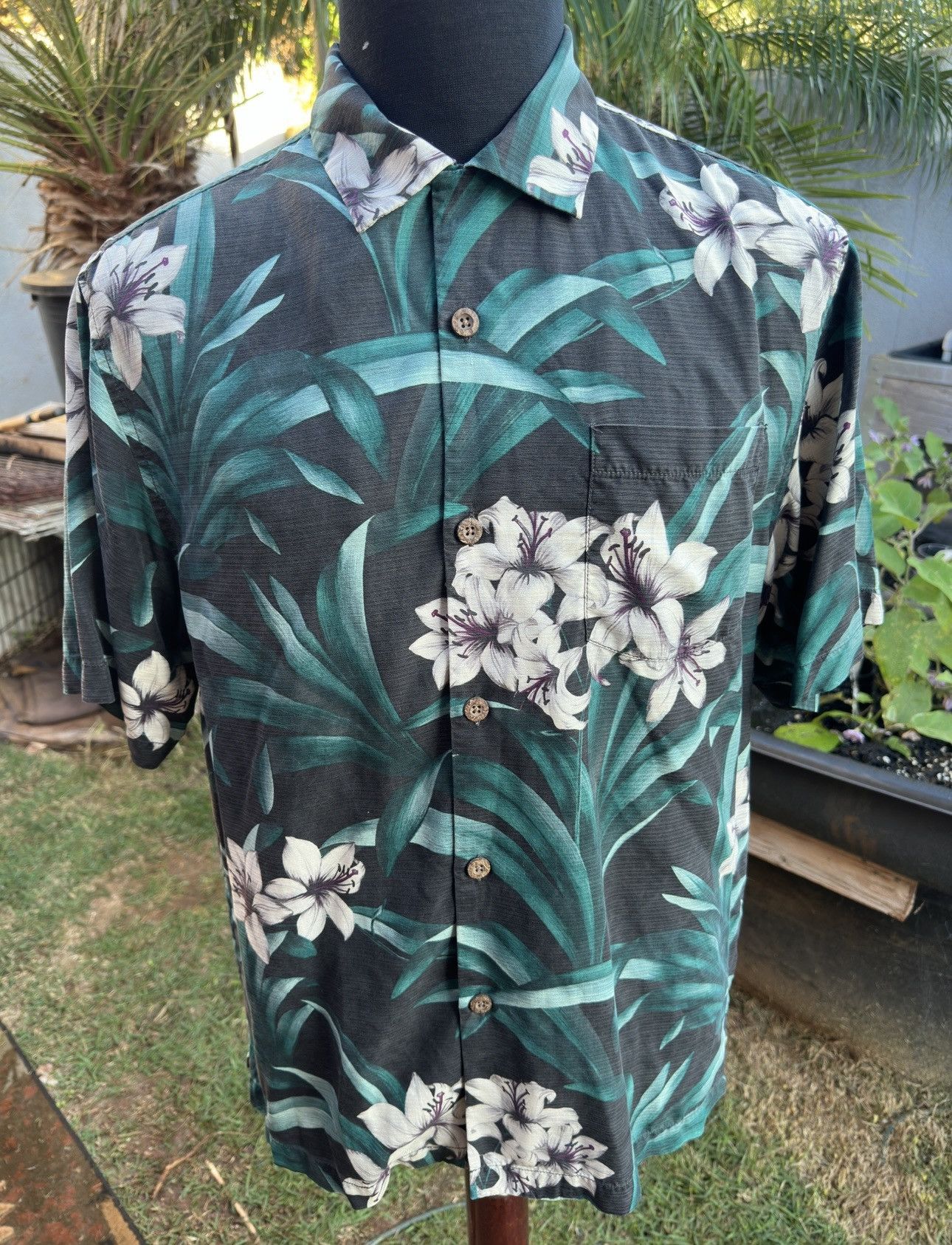 Tommy Bahama Tommy Bahama Hawaiian Print Green Men's S/P Size US S / EU 44-46 / 1 - 1 Thumbnail