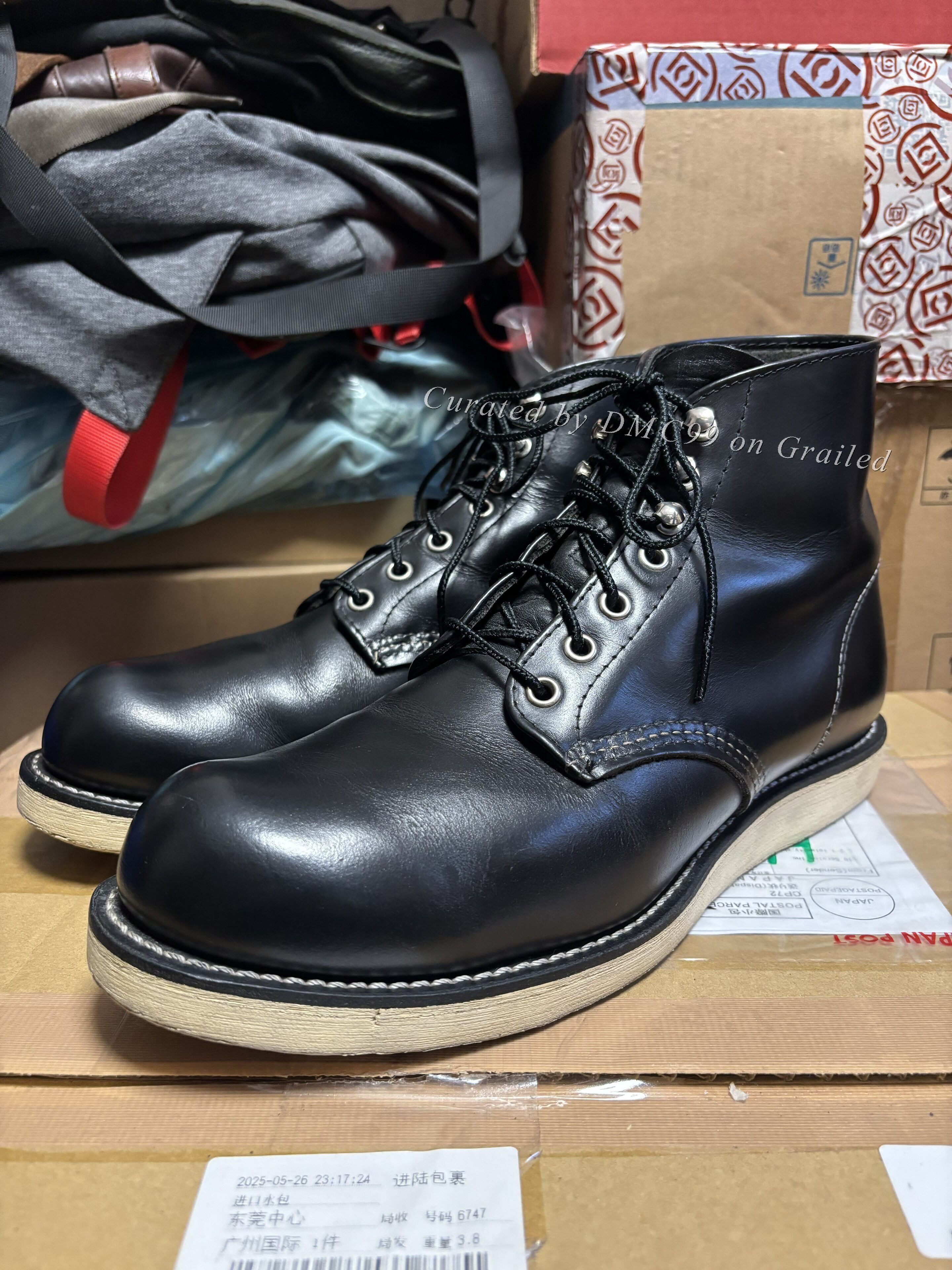 Red Wing Red Wing 650 16” Black Chrome Leather Lineman | Grailed