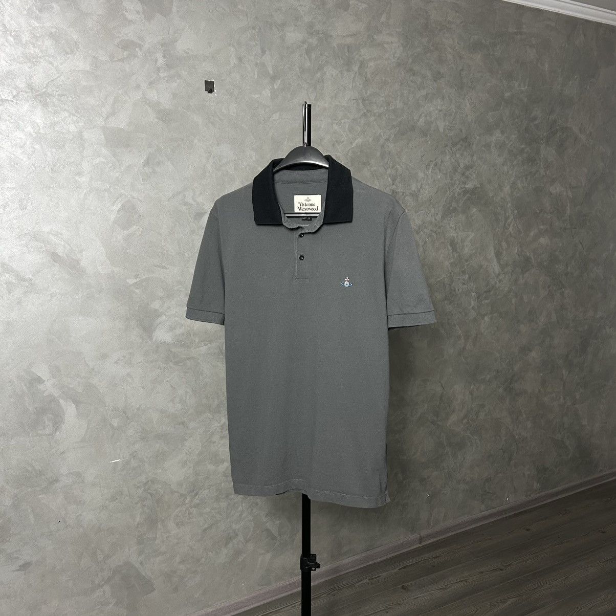 Vivienne Westwood Vivienne Westwood Grey / Black Polo T Shirt Size US L / EU 52-54 / 3 - 2 Thumbnail