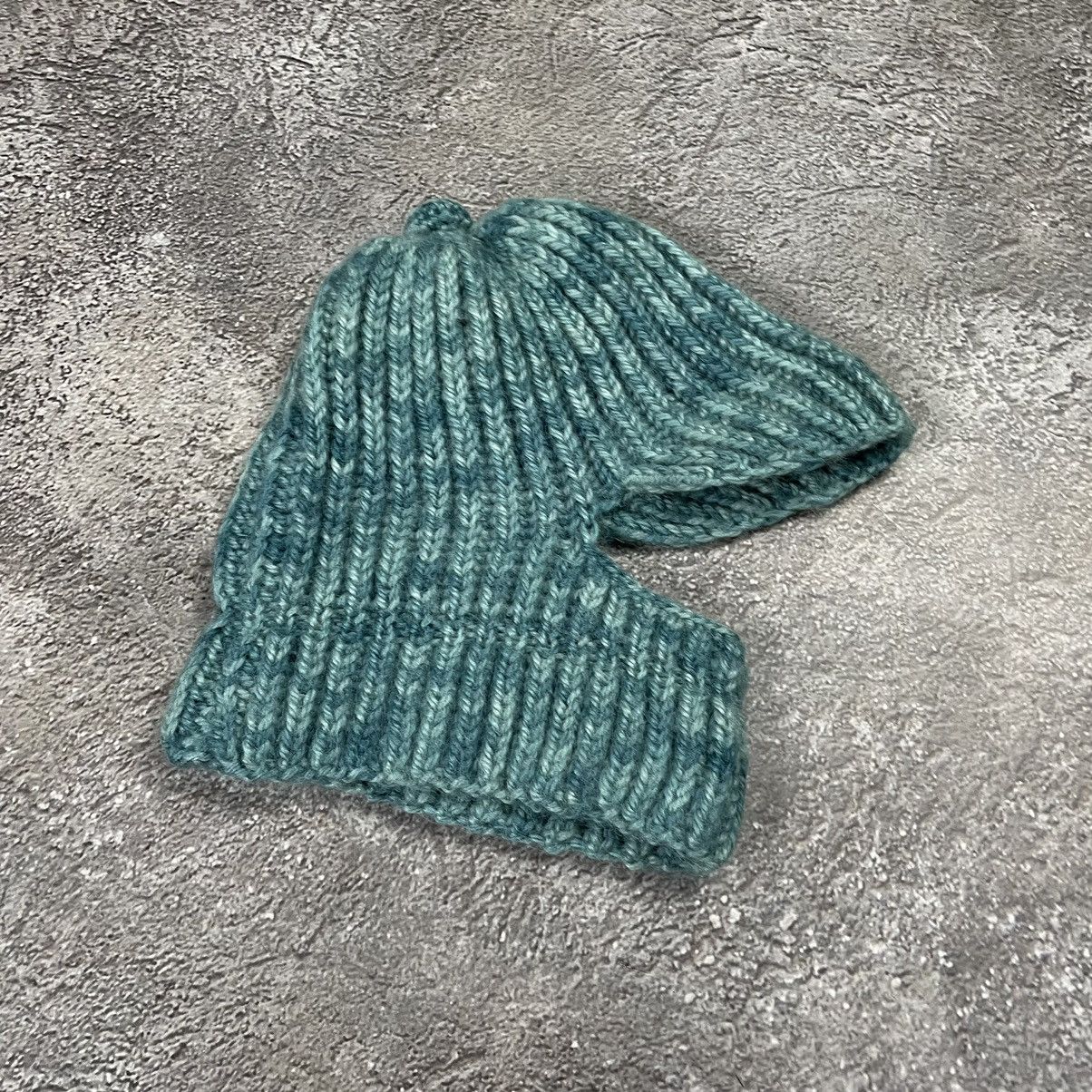 Vintage Vintage 90s Ribbed Beanie Slouch Knit Grunge Alt Streetwear Size ONE SIZE - 2 Thumbnail