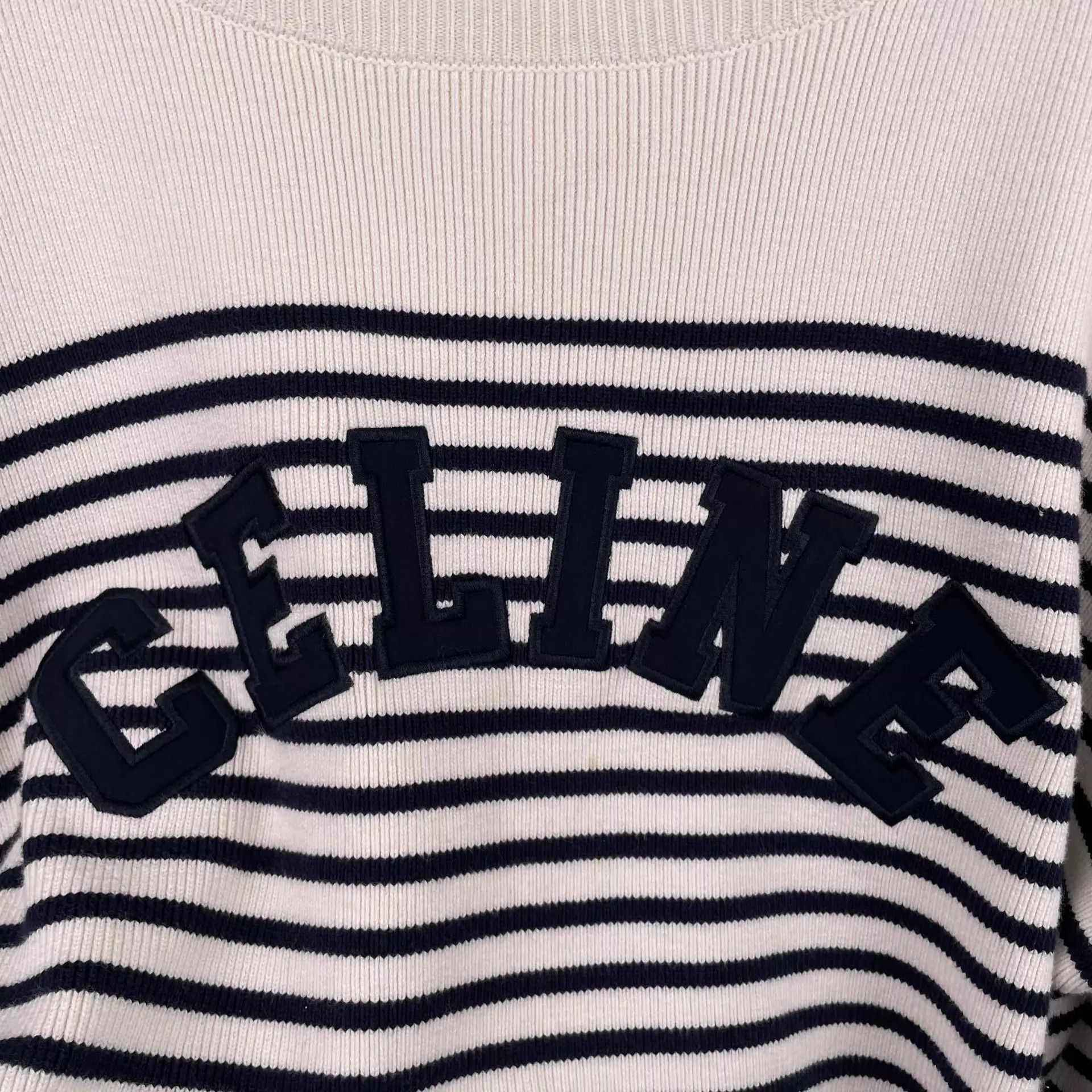 Celine Celine Black and White Striped Sweater S Size S / US 4 / IT 40 - 3 Thumbnail