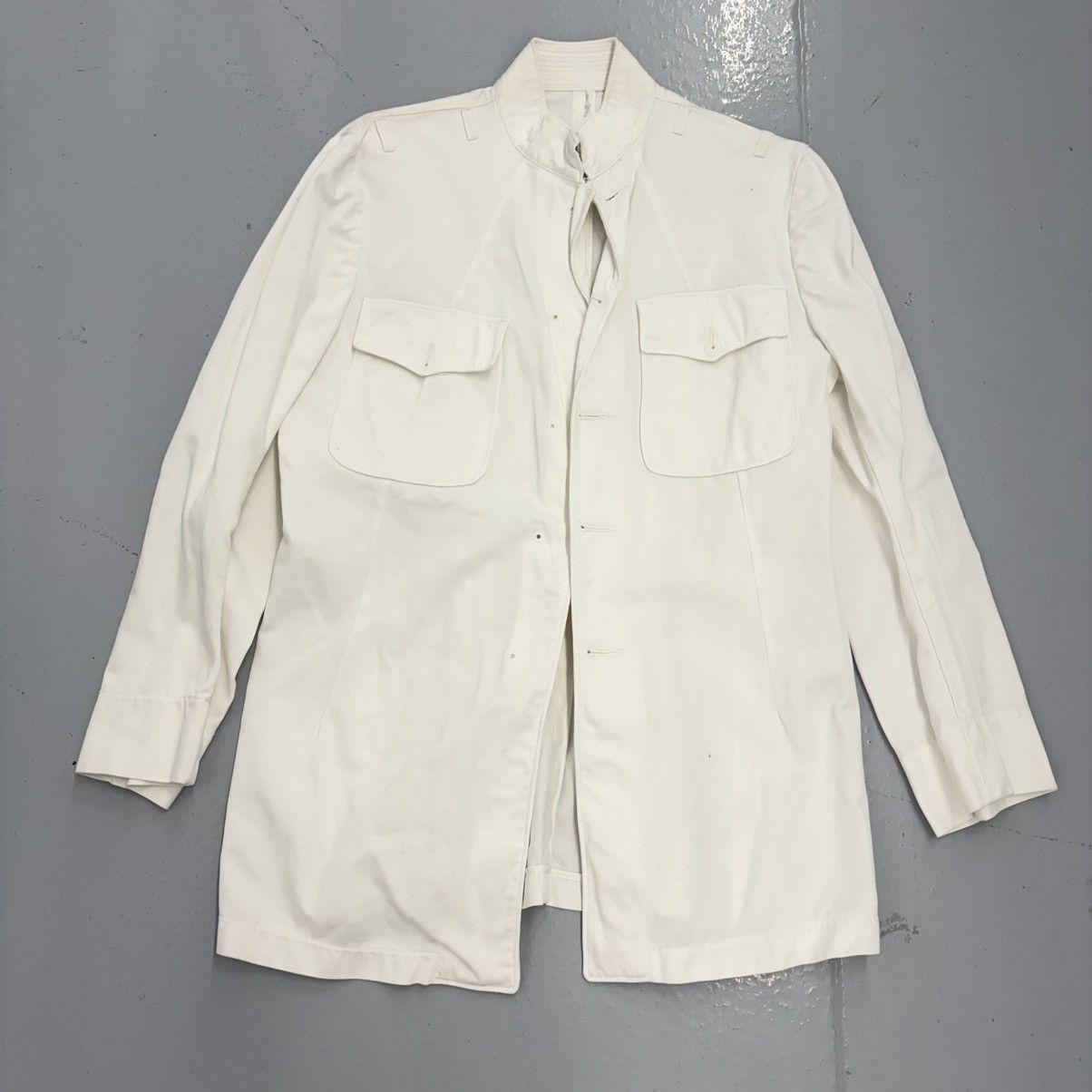 Other Vintage WW2 US Navy White Service Dress Shirt Jacket Size US S / EU 44-46 / 1 - 1 Thumbnail