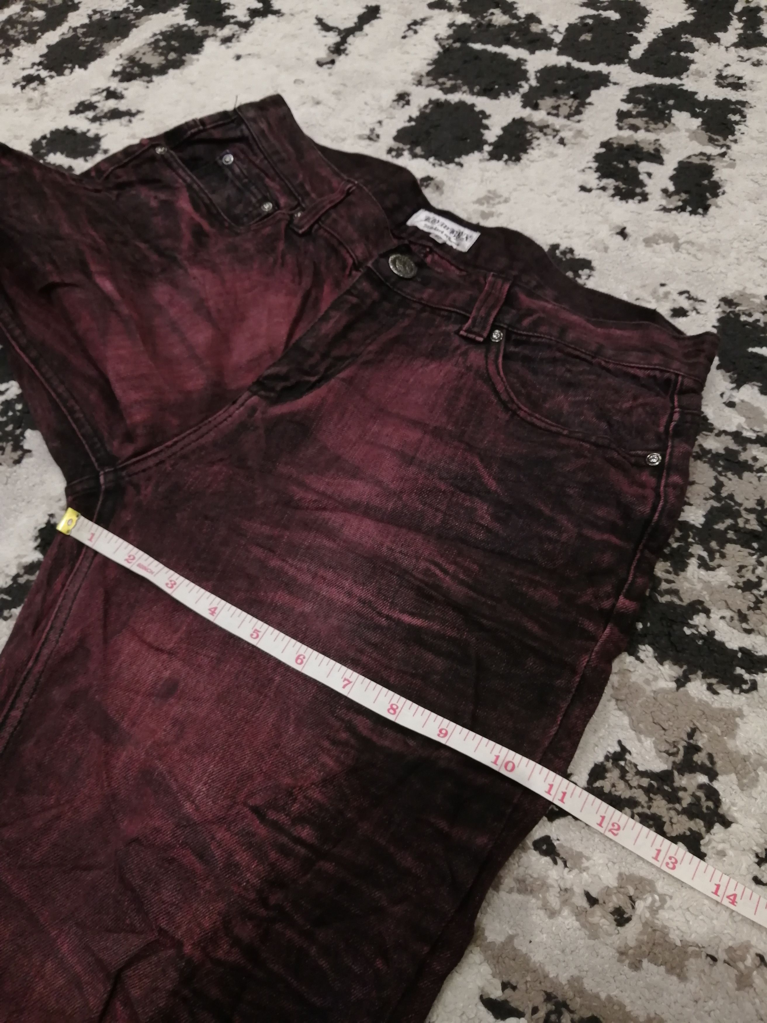 If Six Was Nine Vintage Lowbox Japan Distressed Look Jeans Size US 33 - 12 Thumbnail