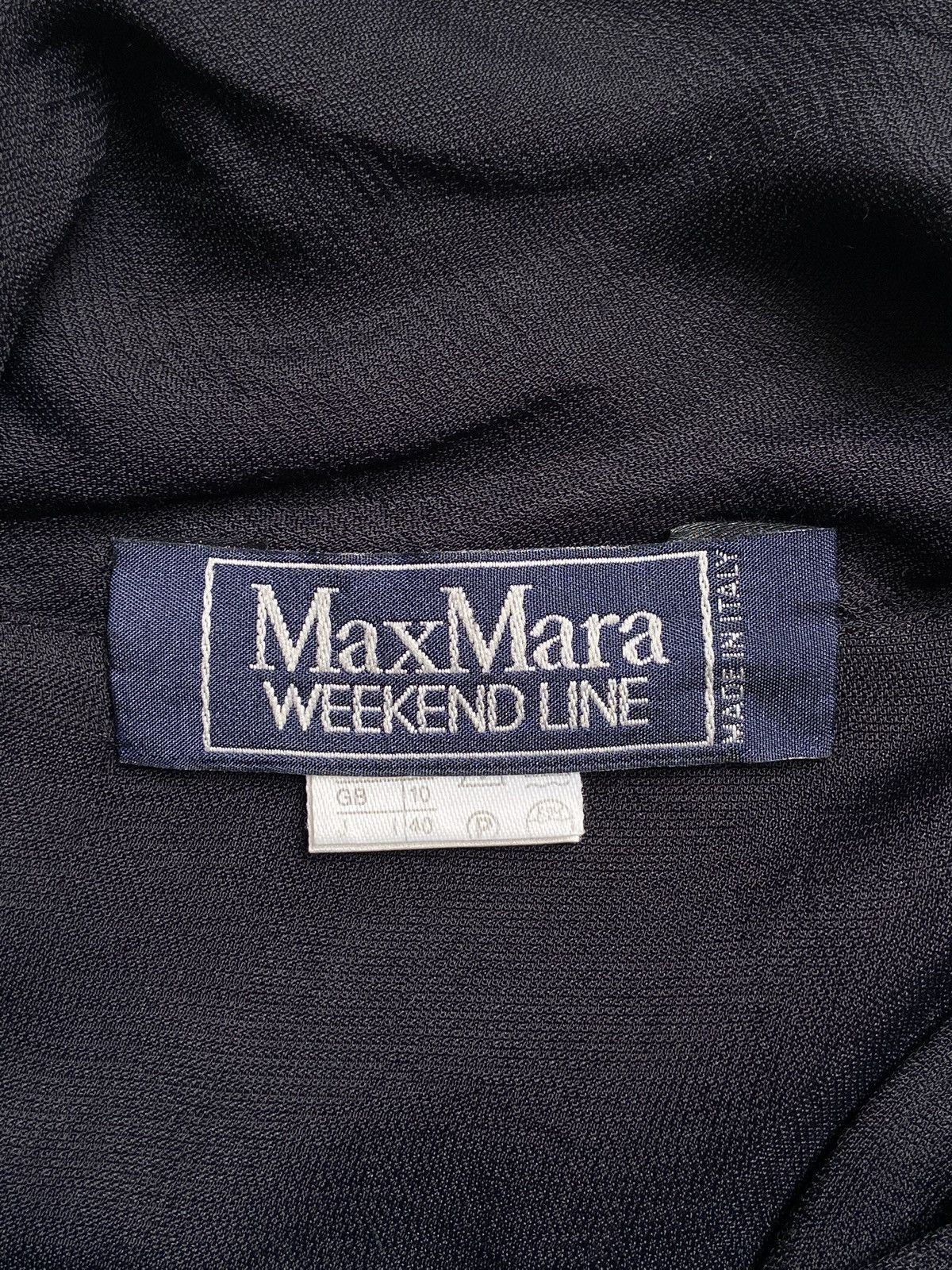Max Mara MAX MARA Black Crop Shirt Size XXL / US 16-18 / IT 52-54 - 5 Thumbnail