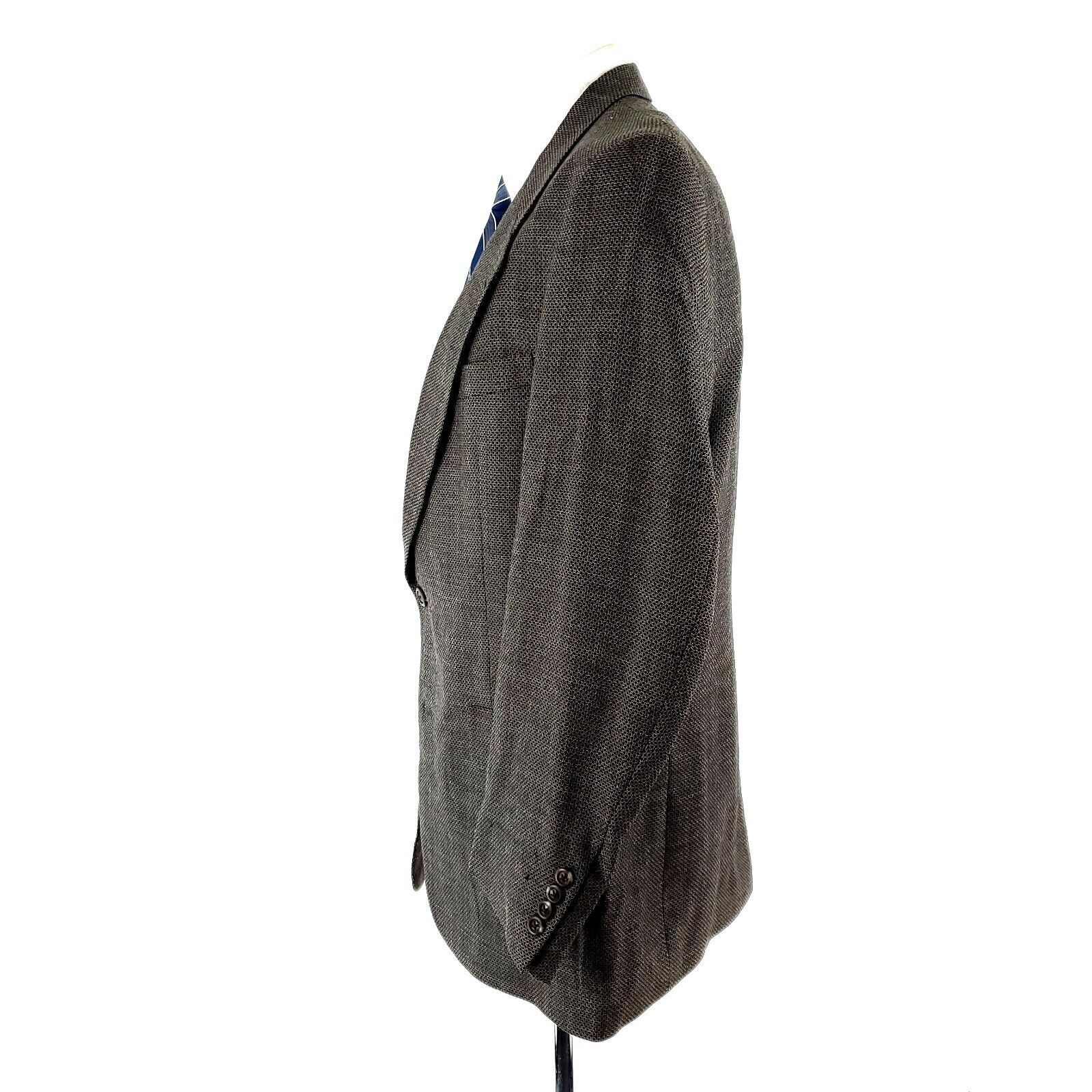 Hart Schaffner Marx Hart Schaffner Marx Tweed Wool 2 Button Sport Coat 40R Gray Size 40R - 4 Thumbnail