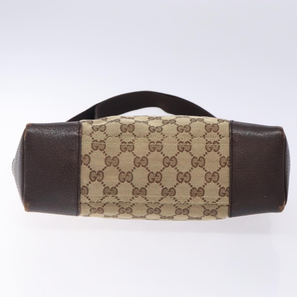 Gucci GUCCI GG Canvas Shoulder Bag Beige Silver Size ONE SIZE - 9 Thumbnail