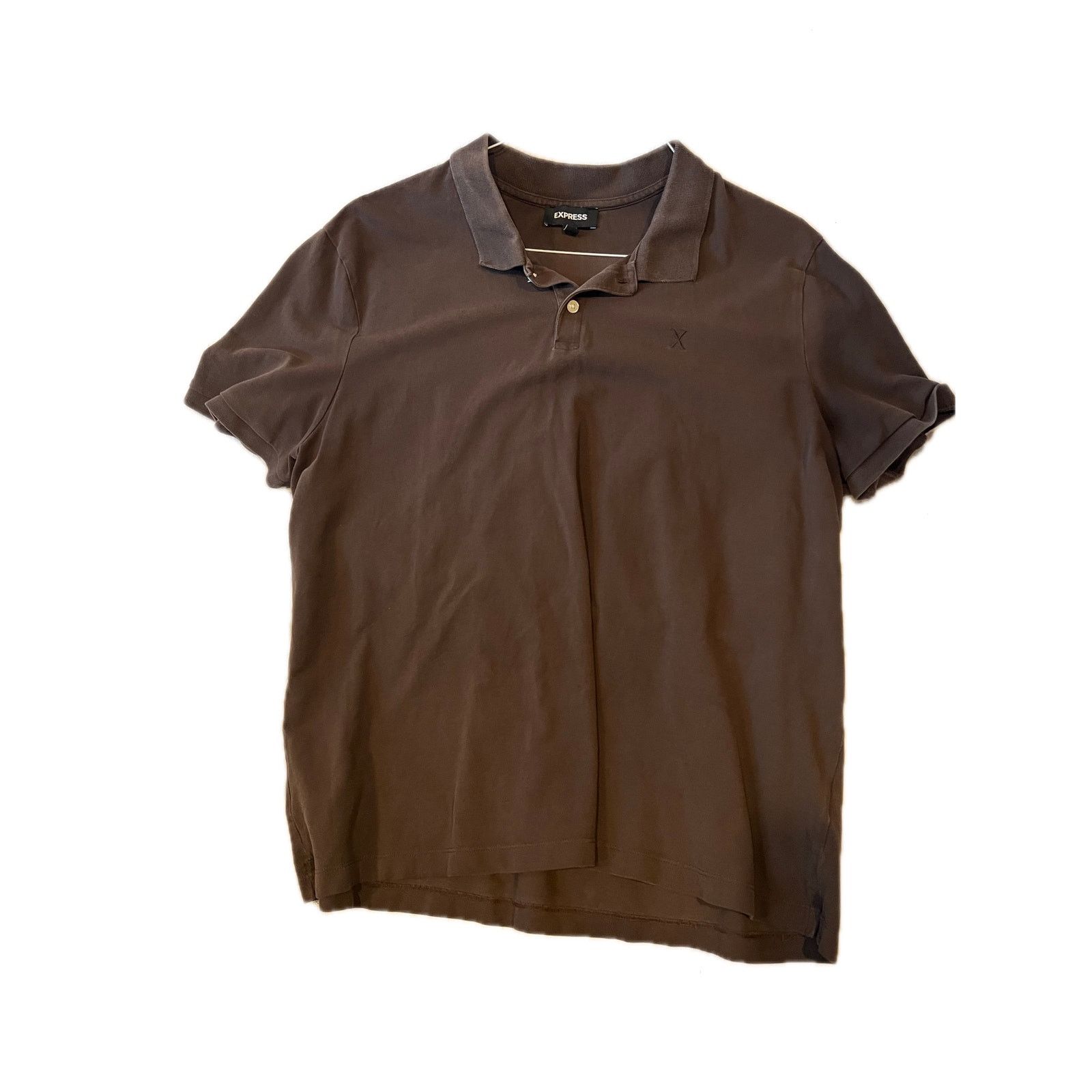 Express Express Brown Polo/Golf Shirt Mens XXL Size US XXL / EU 58 / 5 - 1 Thumbnail