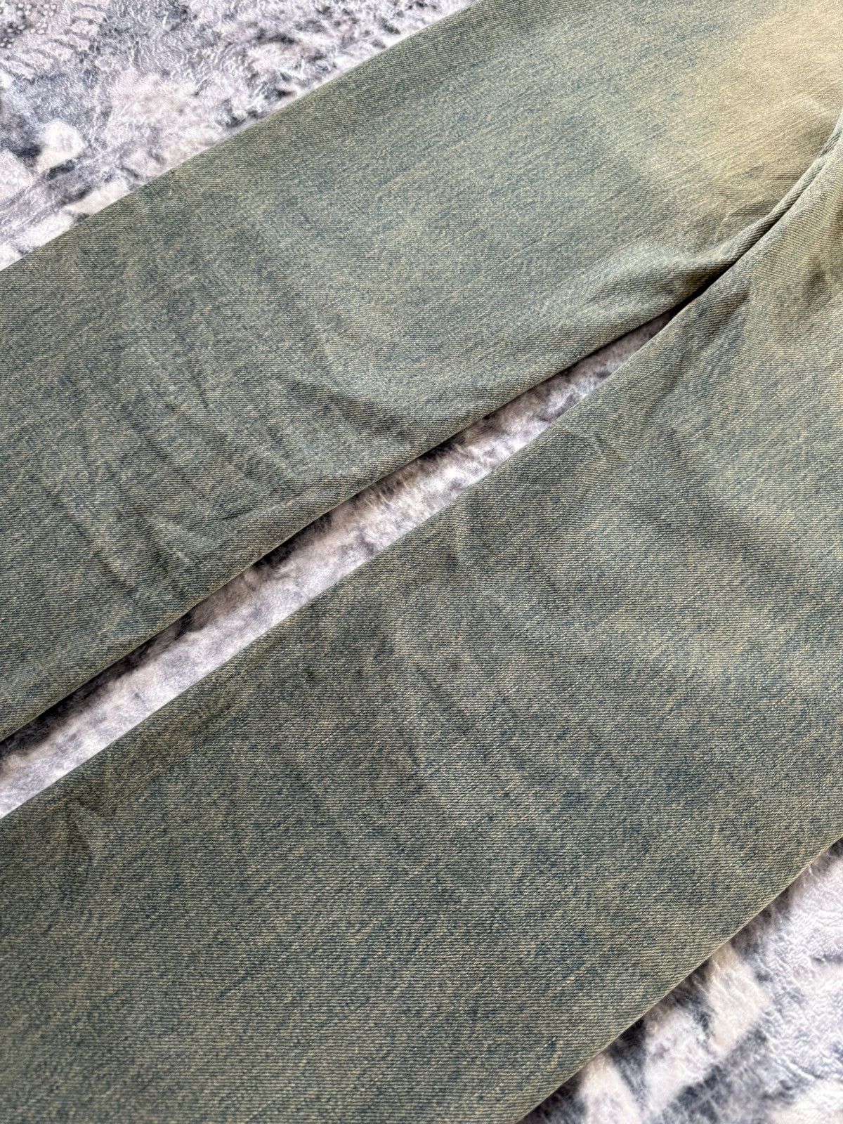 Japanese Brand Vintage Wrangler Earthy Mud Wash Selvedge Straight Jeans Size US 28 / EU 44 - 14 Thumbnail
