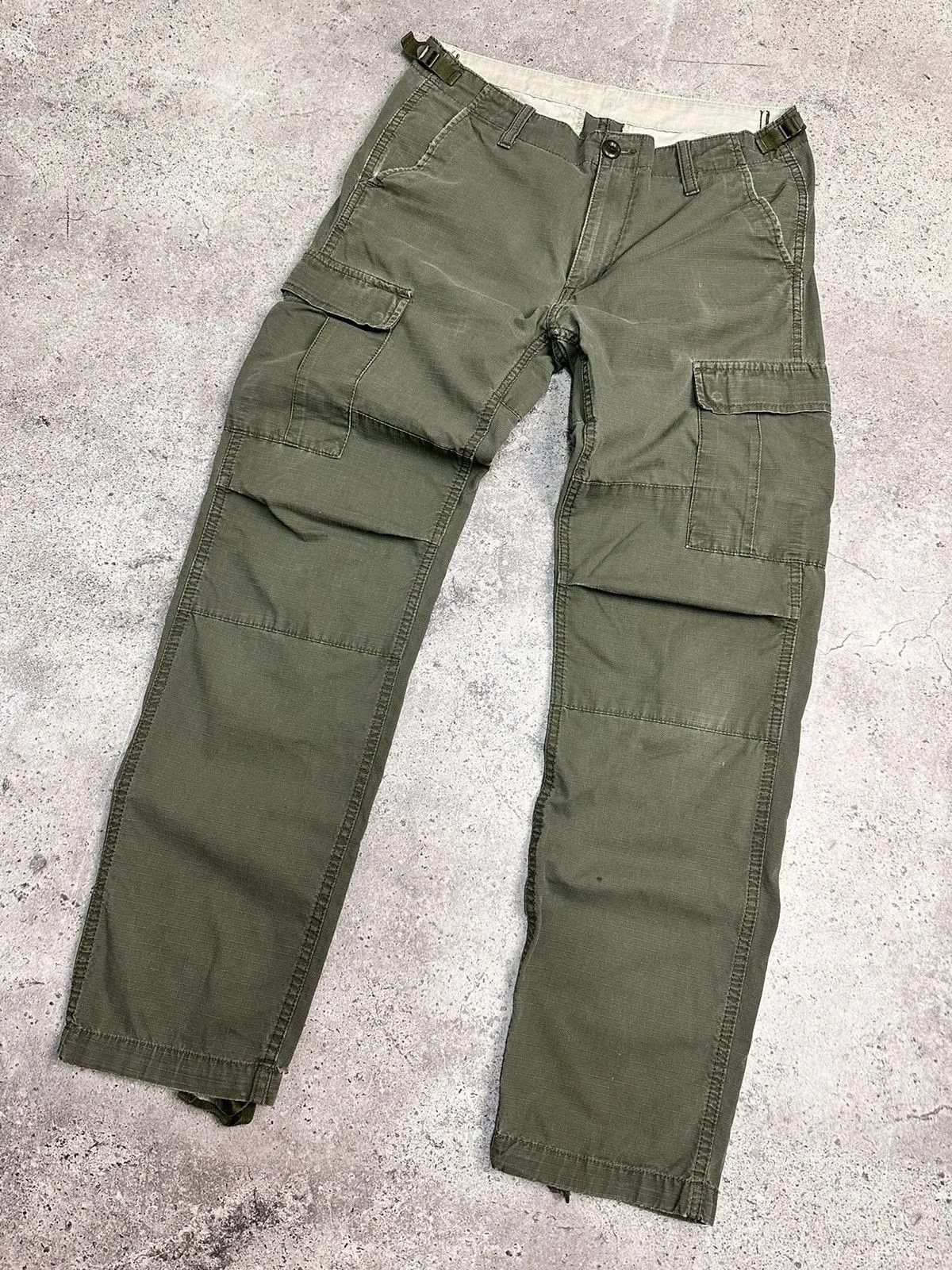 Carhartt 👉 Vintage Carhartt Baggy Cargo Pants Double Knee USA Size US 31 - 4 Thumbnail