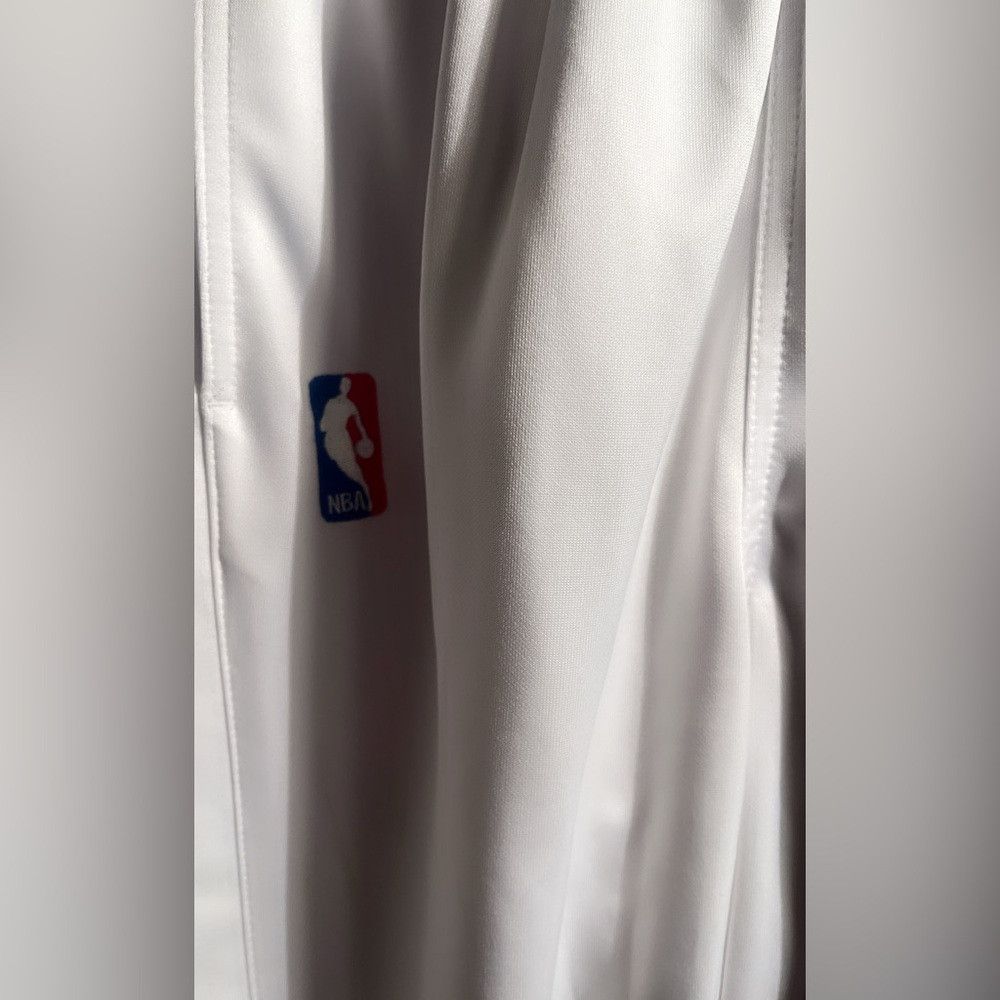 Adidas Adidas Toronto Raptors white warmup athletic tearaway pants Size US 34 / EU 50 - 2 Thumbnail