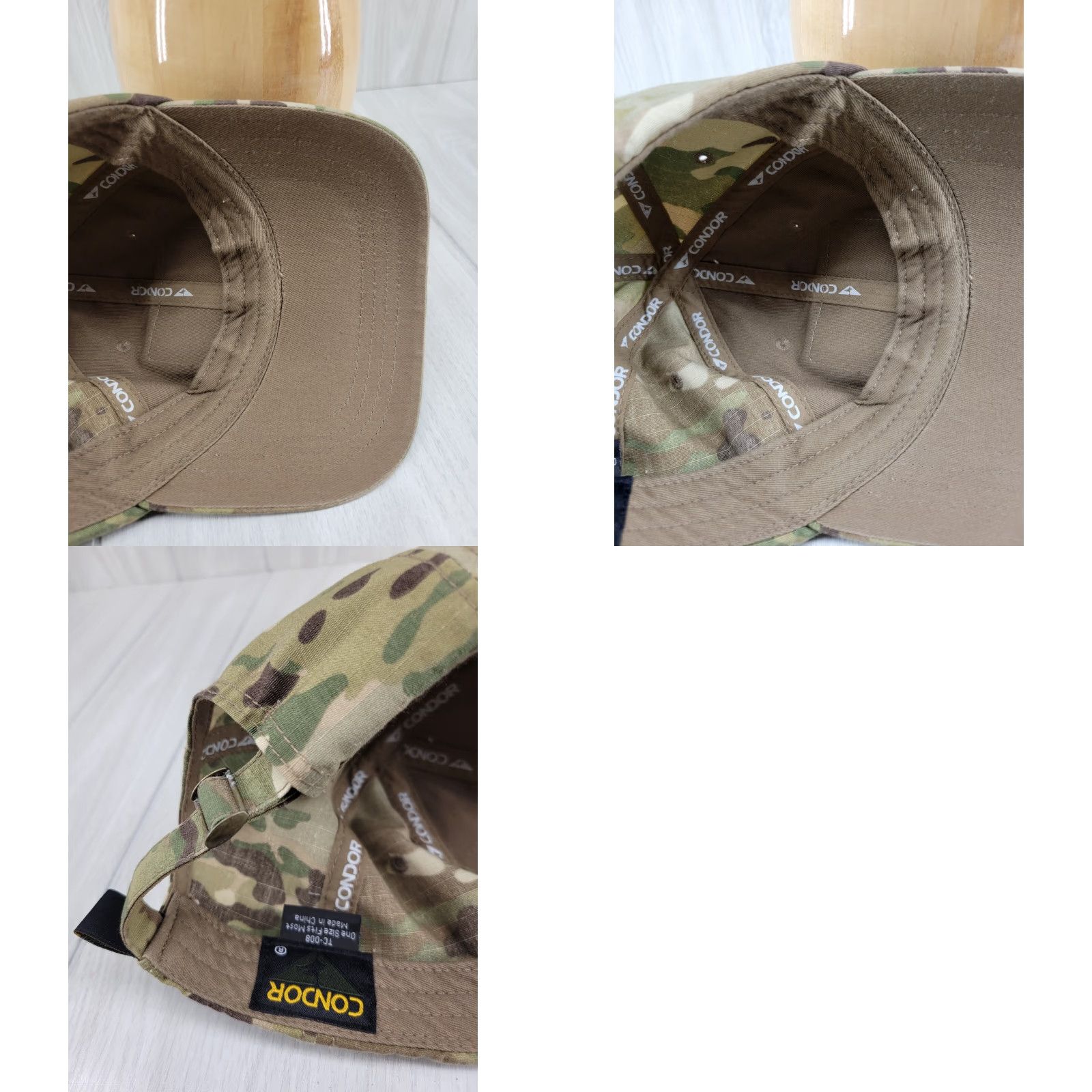 Bally Condor Ball Cap Hat Adjustable Camo Bama Patch Multiflag Cap Mens Twill Cotton Baseball Hat Size ONE SIZE - 9 Thumbnail