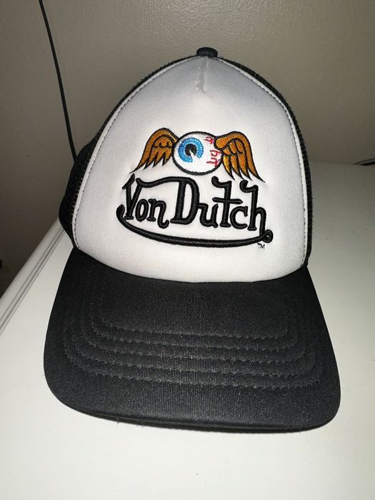 Von Dutch Steals‼️Von Dutch Flying Eyeball Wordmark Trucker Hat | Grailed