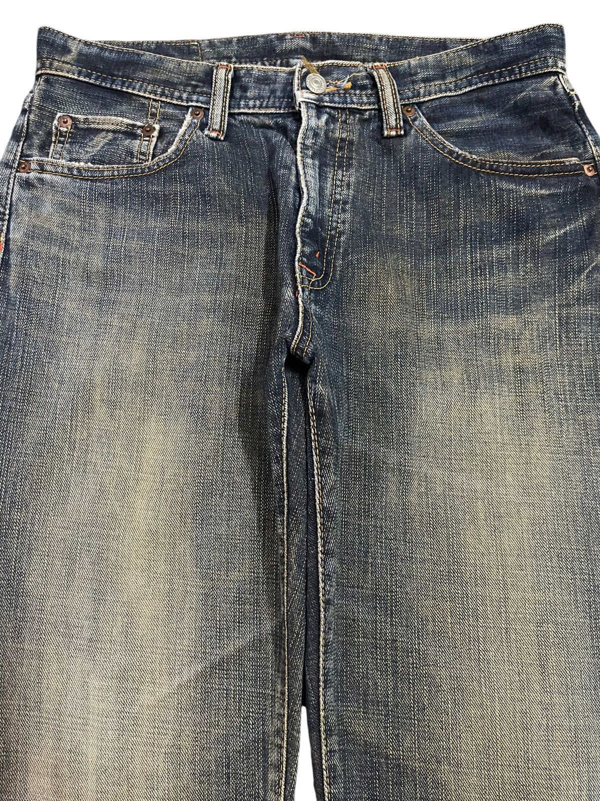 Full Count & Co. Vintage Japanese Brand Blue Faded Wash Style Baggy Jeans Size US 31 - 3 Thumbnail