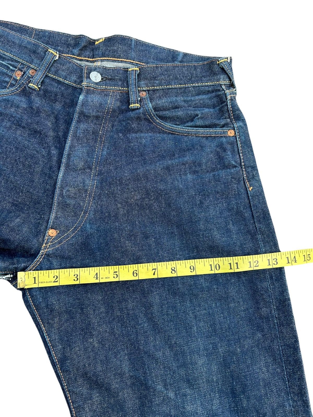 Kapital VINTAGE EVISU SELVEDGE THRASHED DENIM JEANS Size US 32 / EU 48 - 16 Thumbnail
