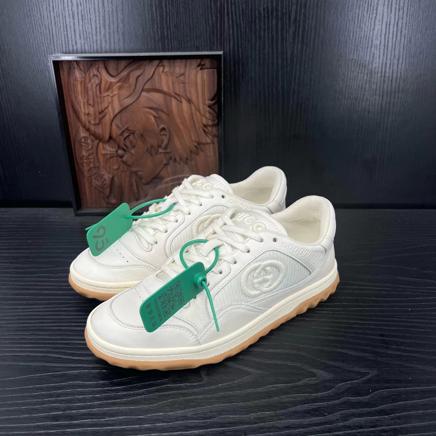 Gucci Gucci Mac80 Off-White 37.5 Near Mint Original Box Size US 7 / IT 37 - 1 Thumbnail
